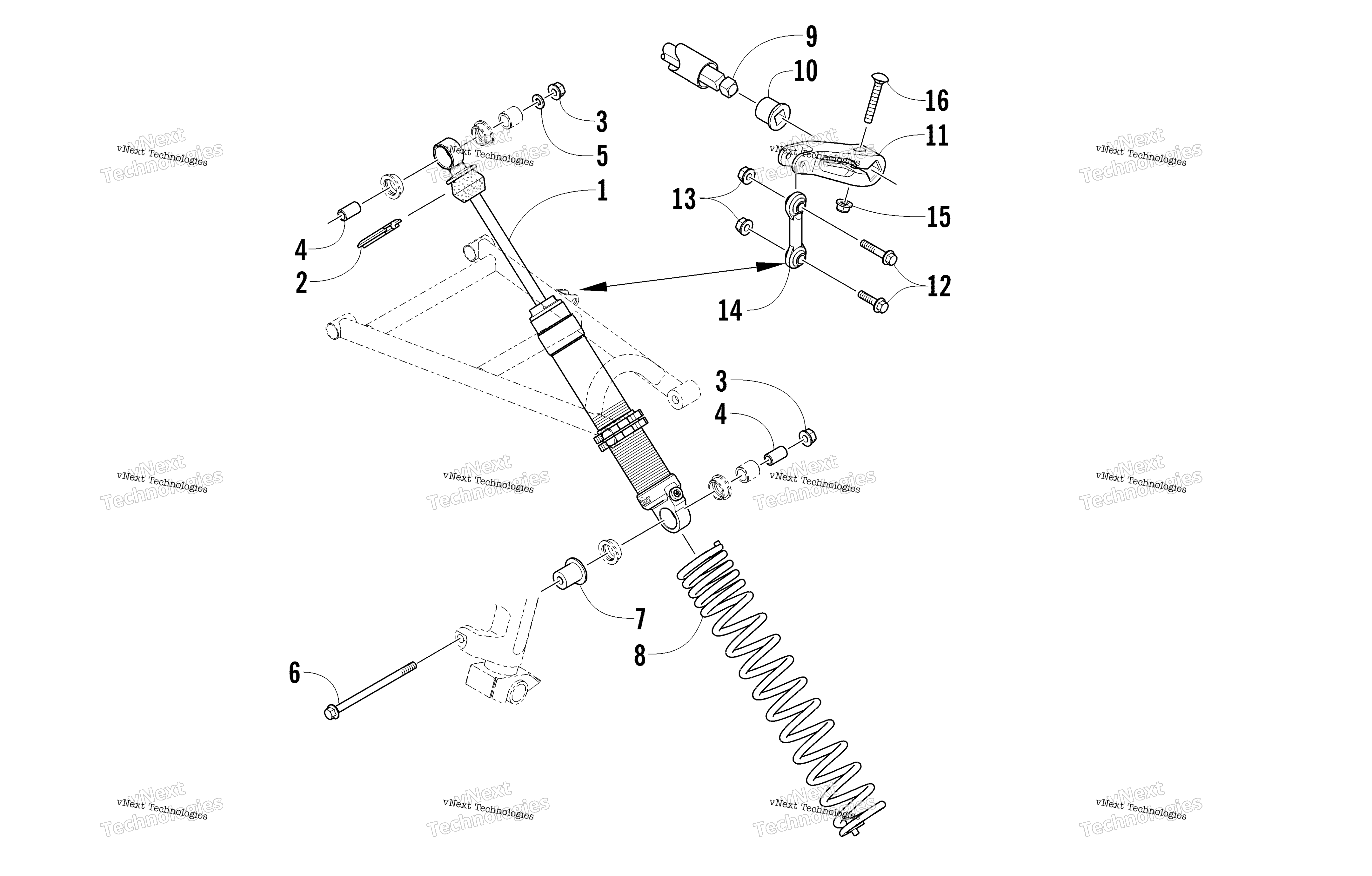 Амортизатор Absorber And Sway Bar Assembly