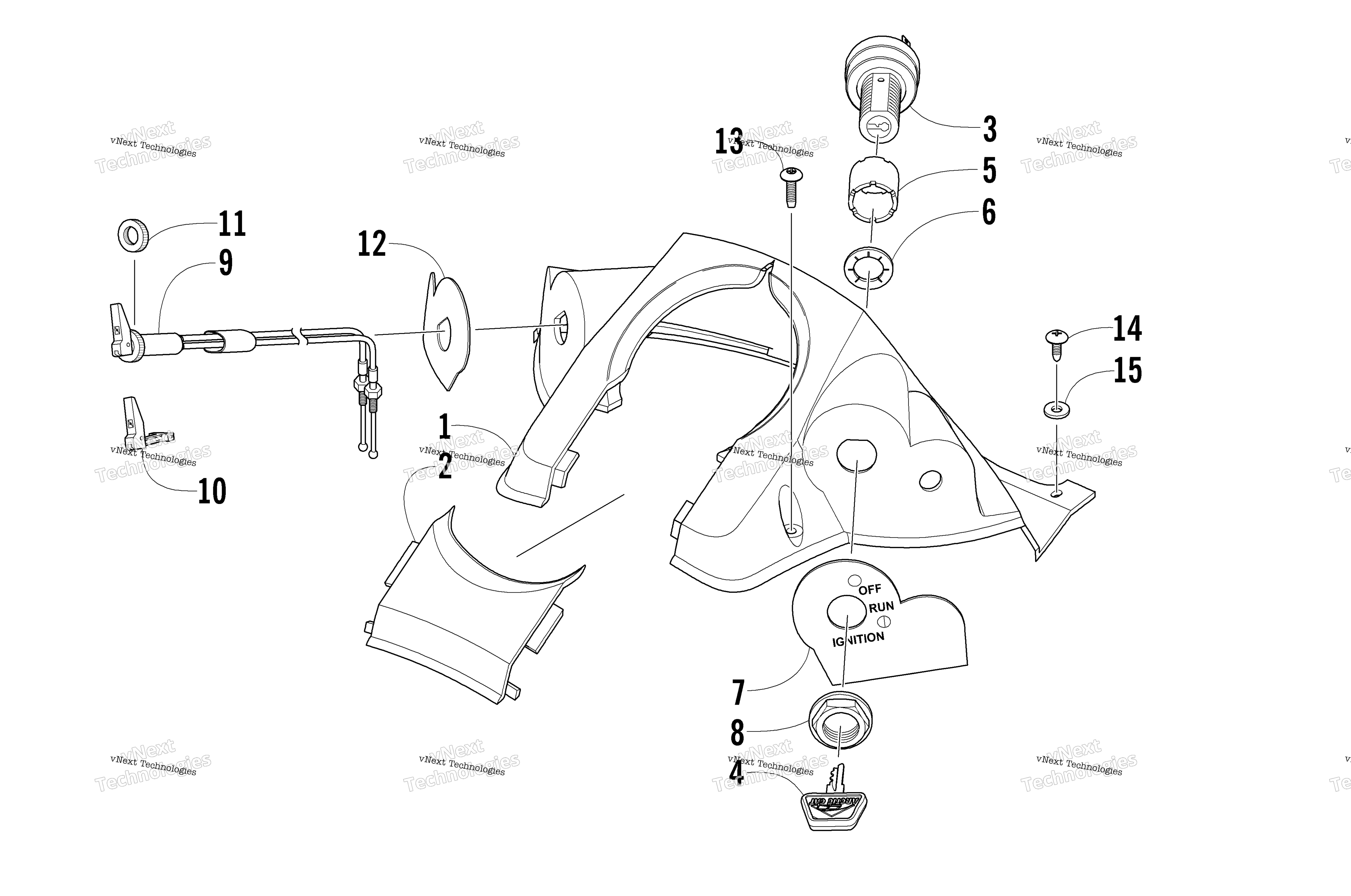 Консоль And Switch Assembly