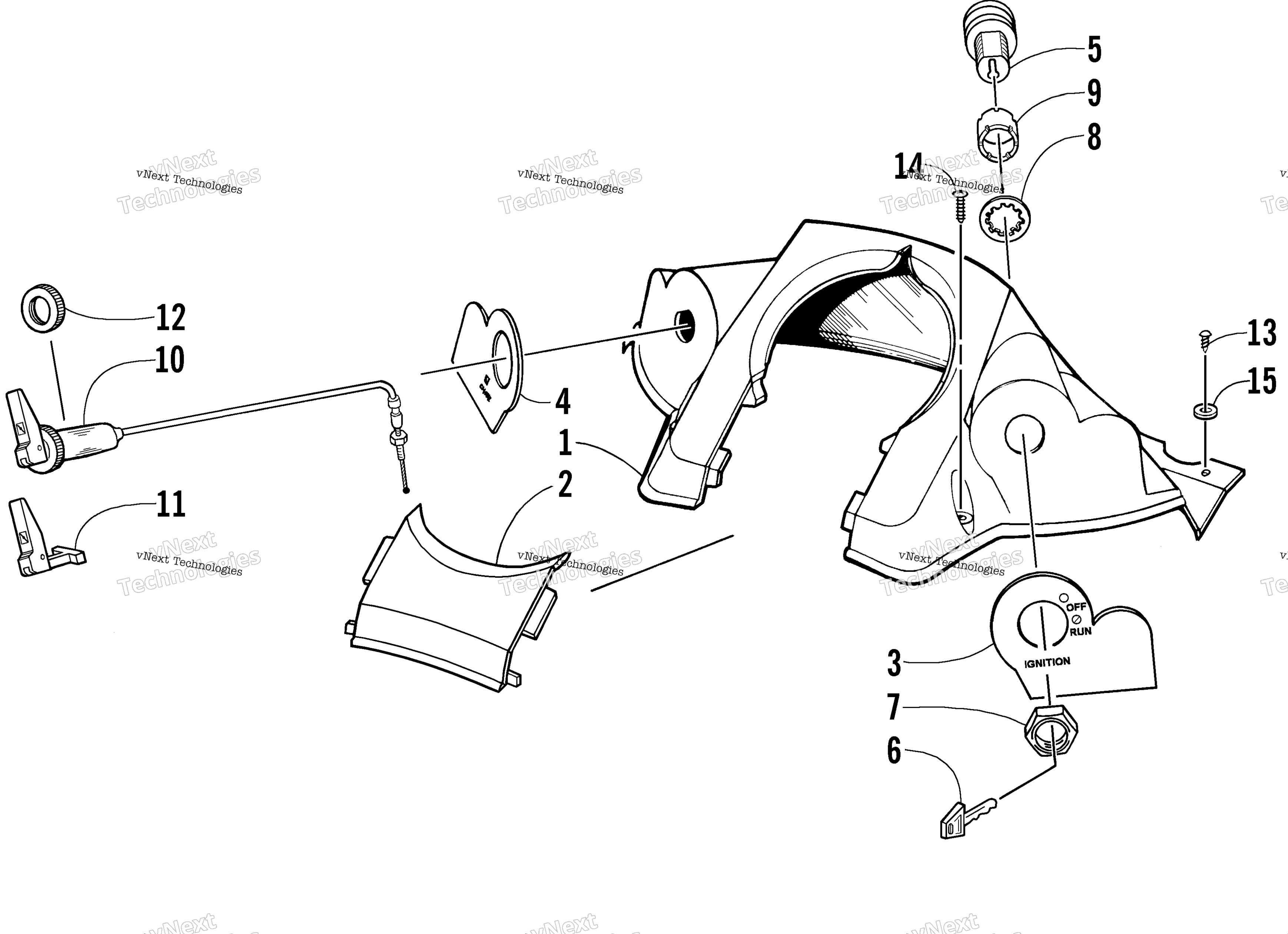 Консоль And Switch Assembly