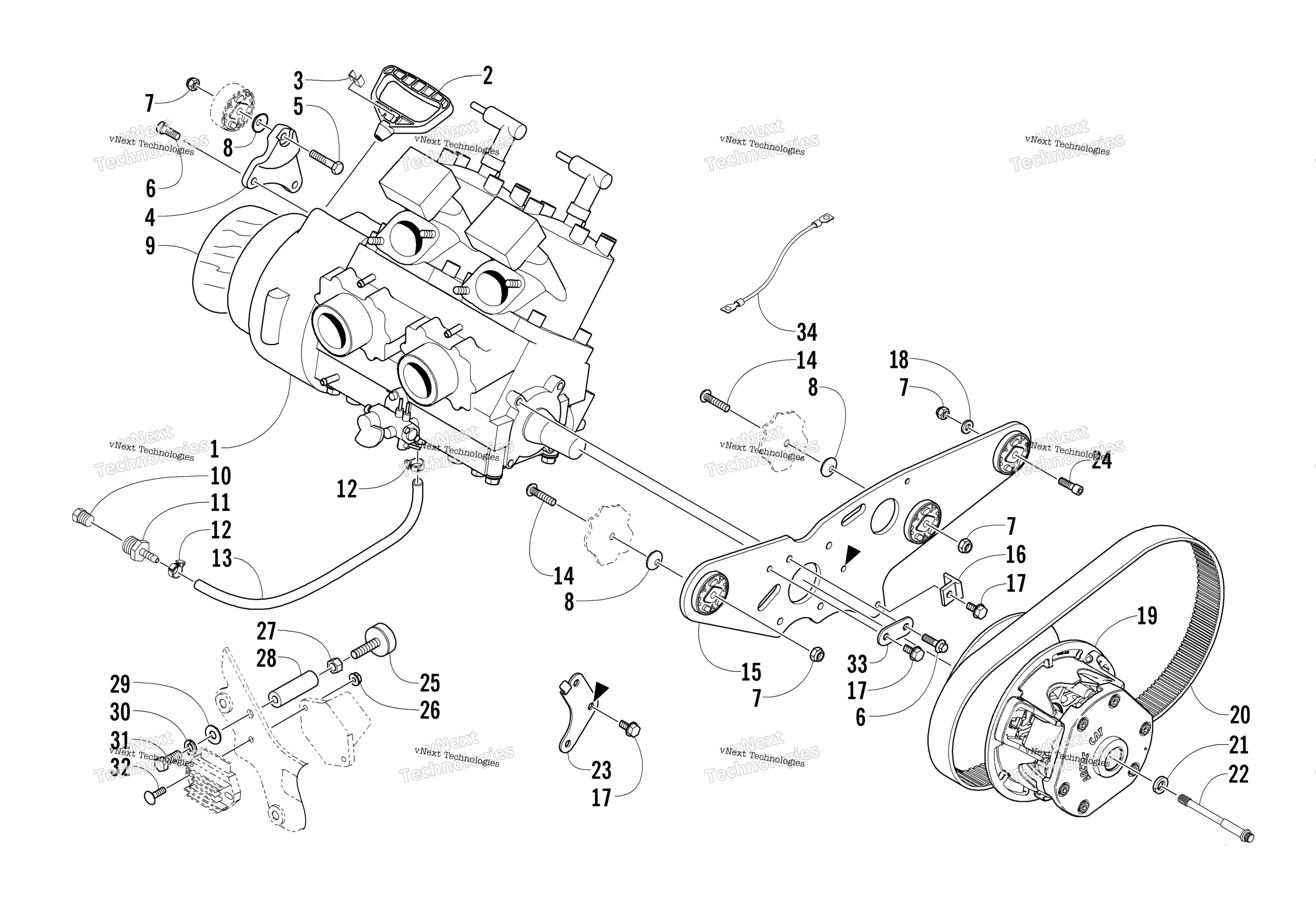 Двигатель And Related Parts