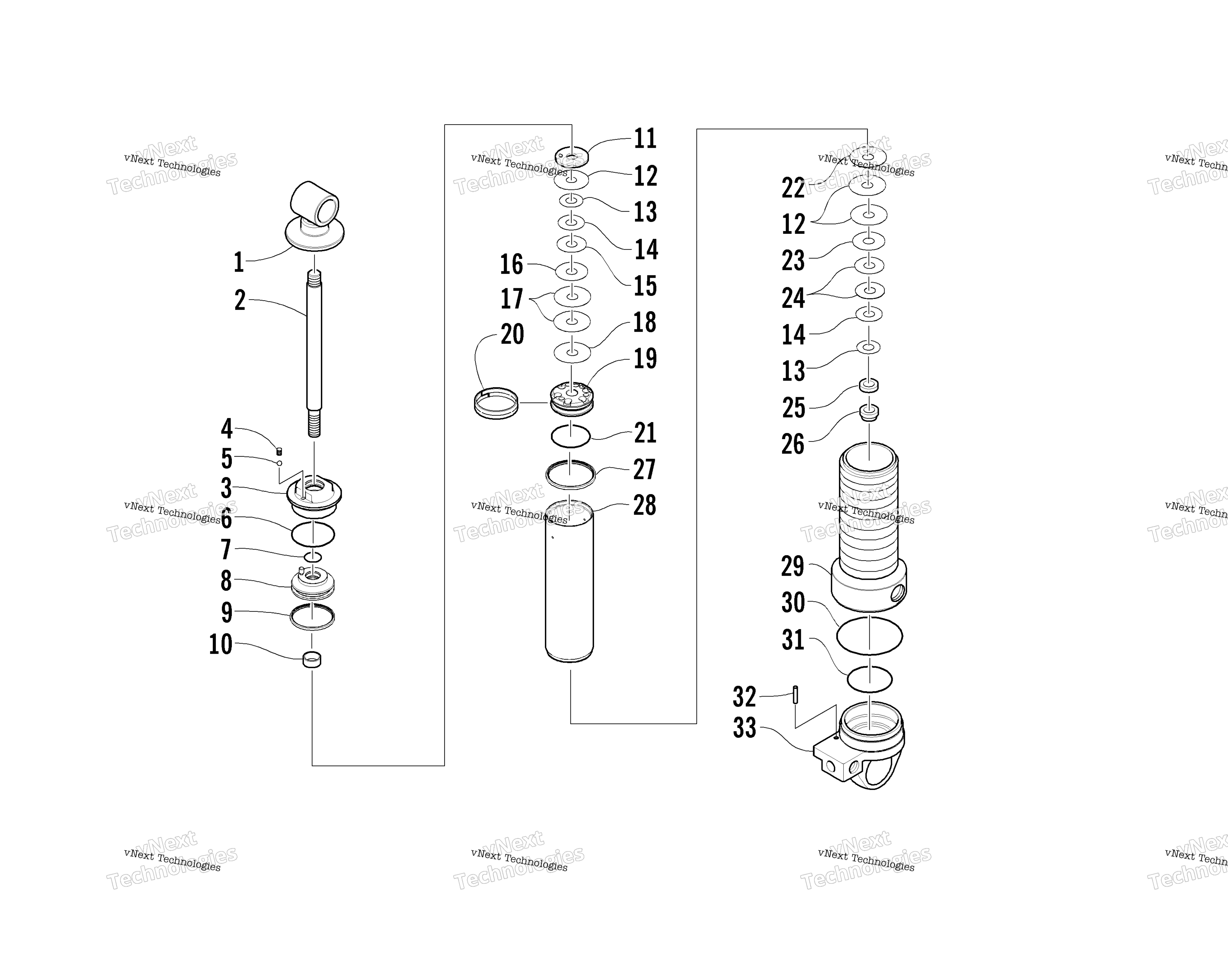 Задняя часть Suspension Front Arm Shock Absorber