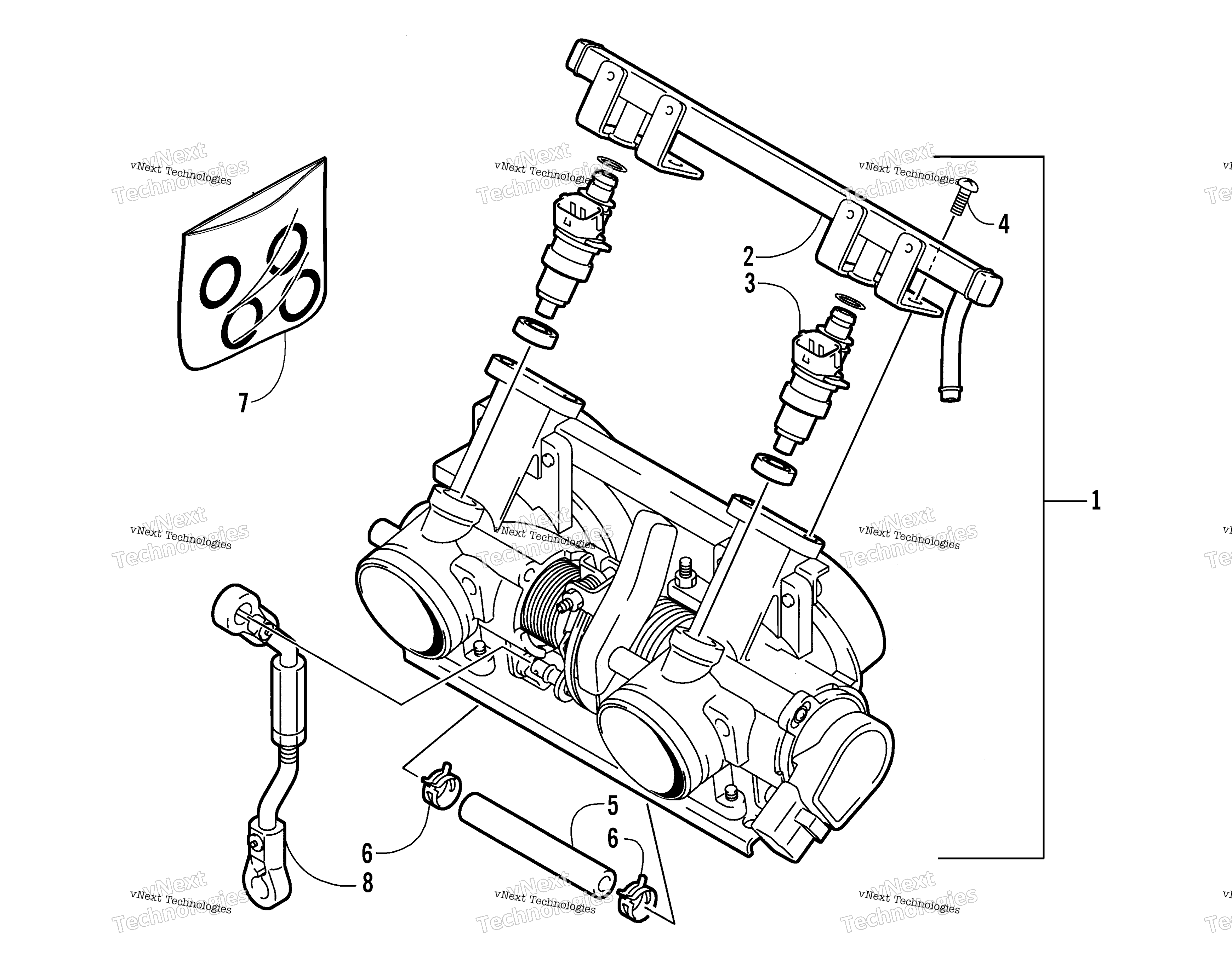 Дроссель Body Assembly