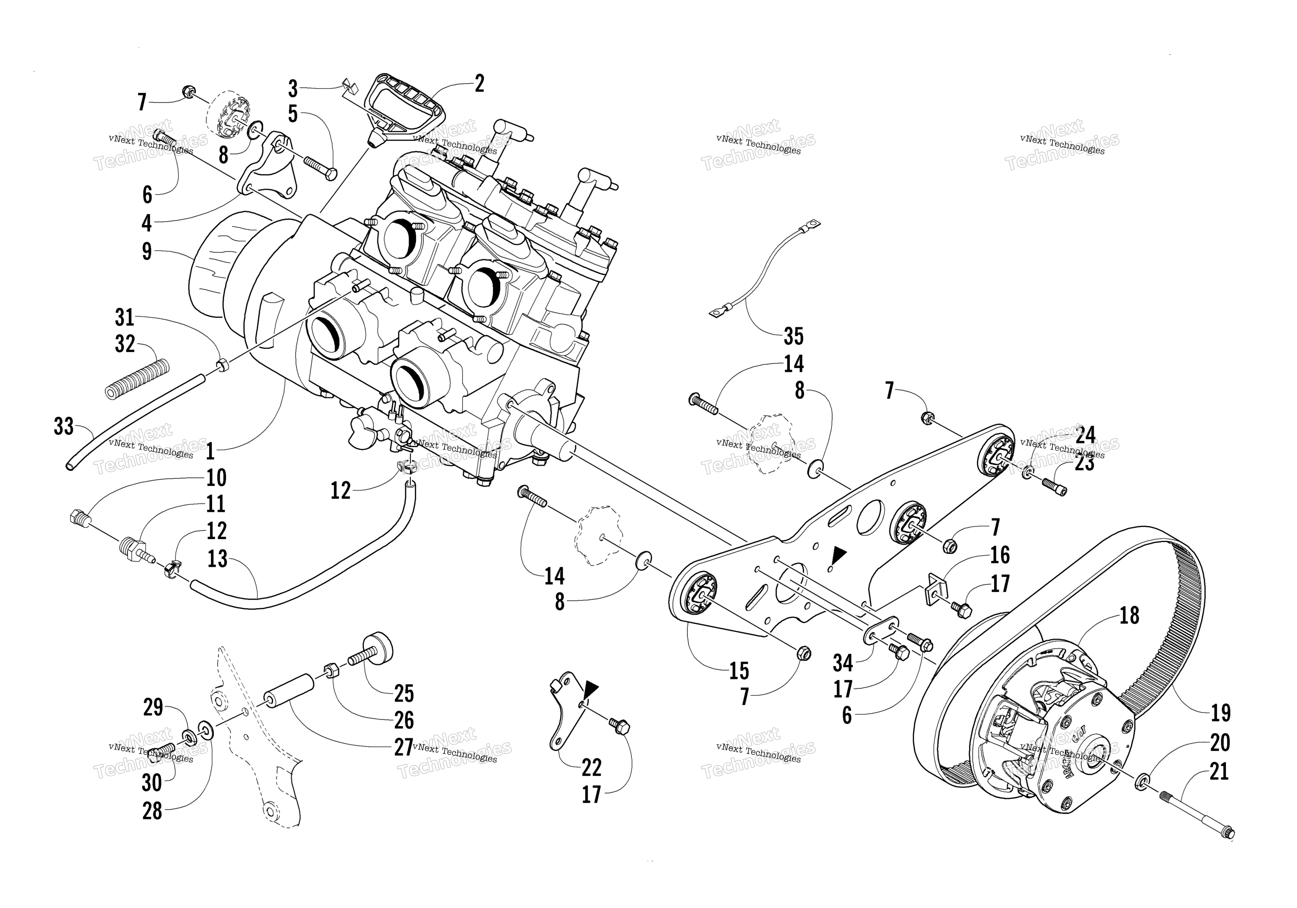 Двигатель And Related Parts
