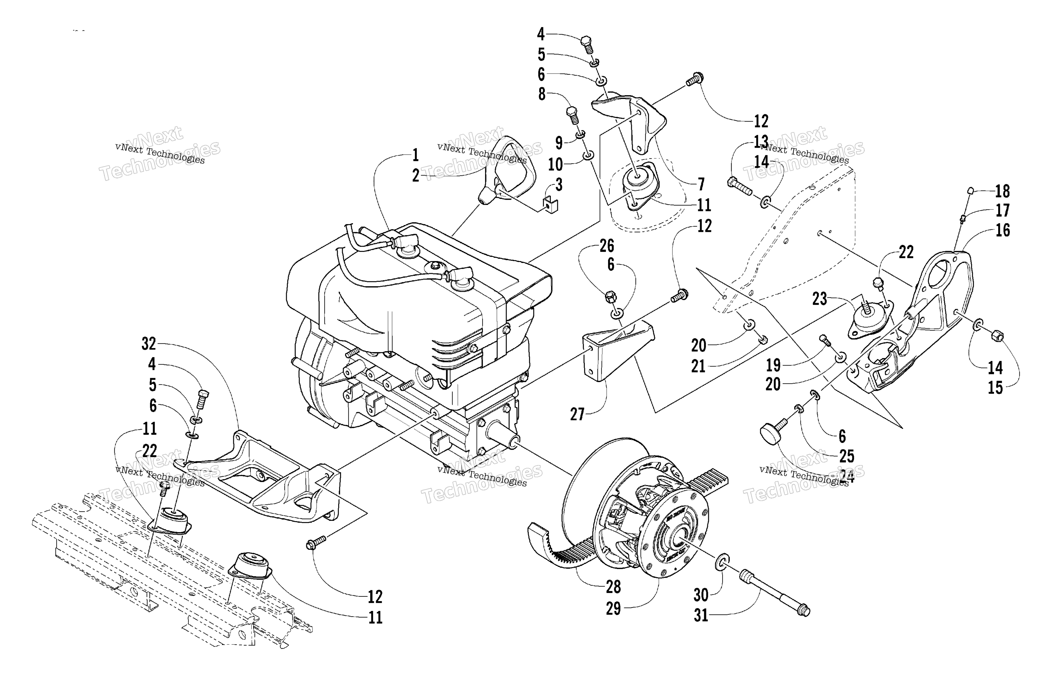 Двигатель And Related Parts