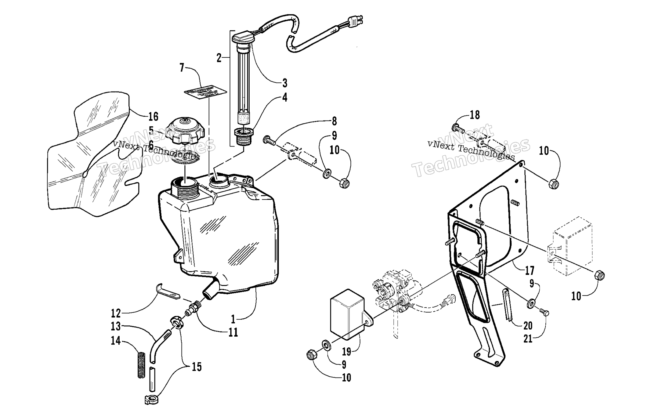 масляный Tank Assembly