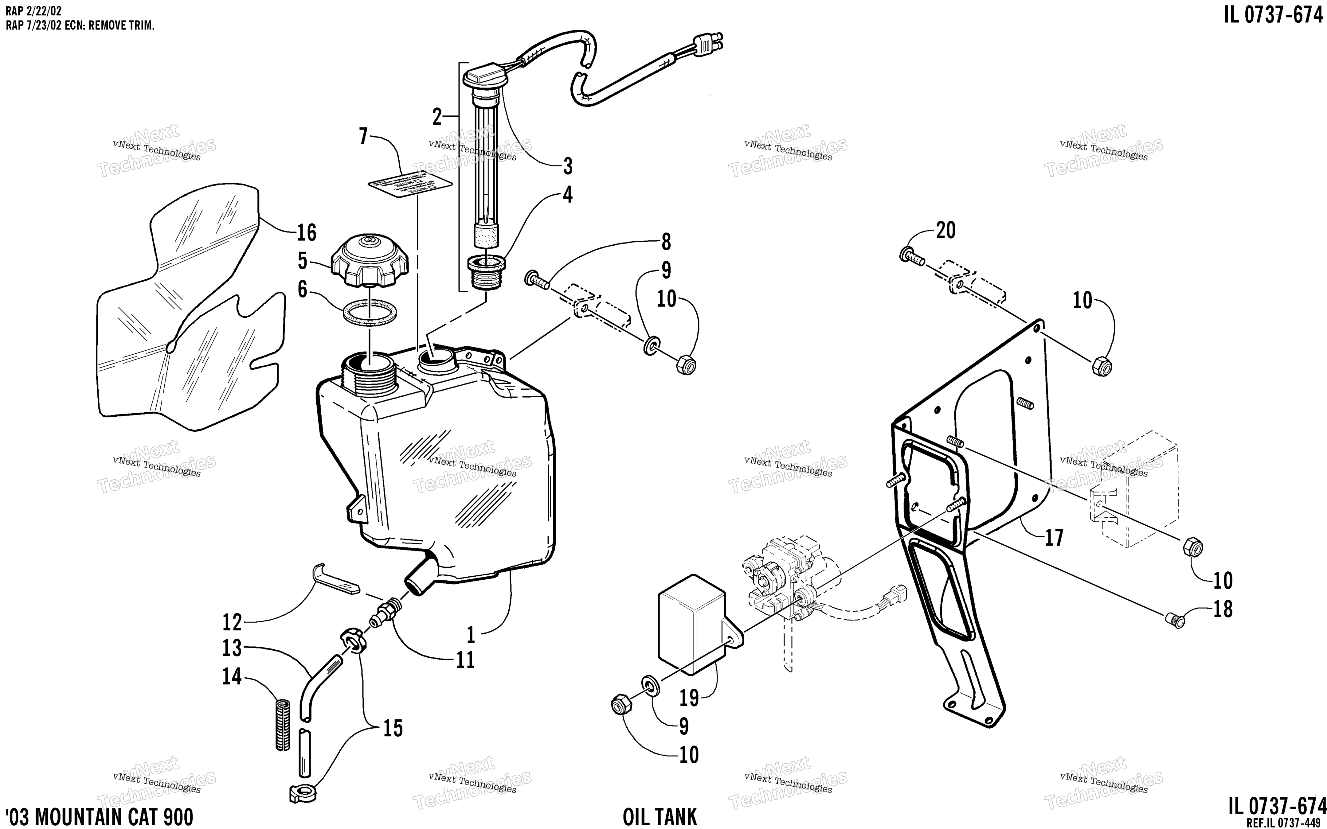 масляный Tank Assembly
