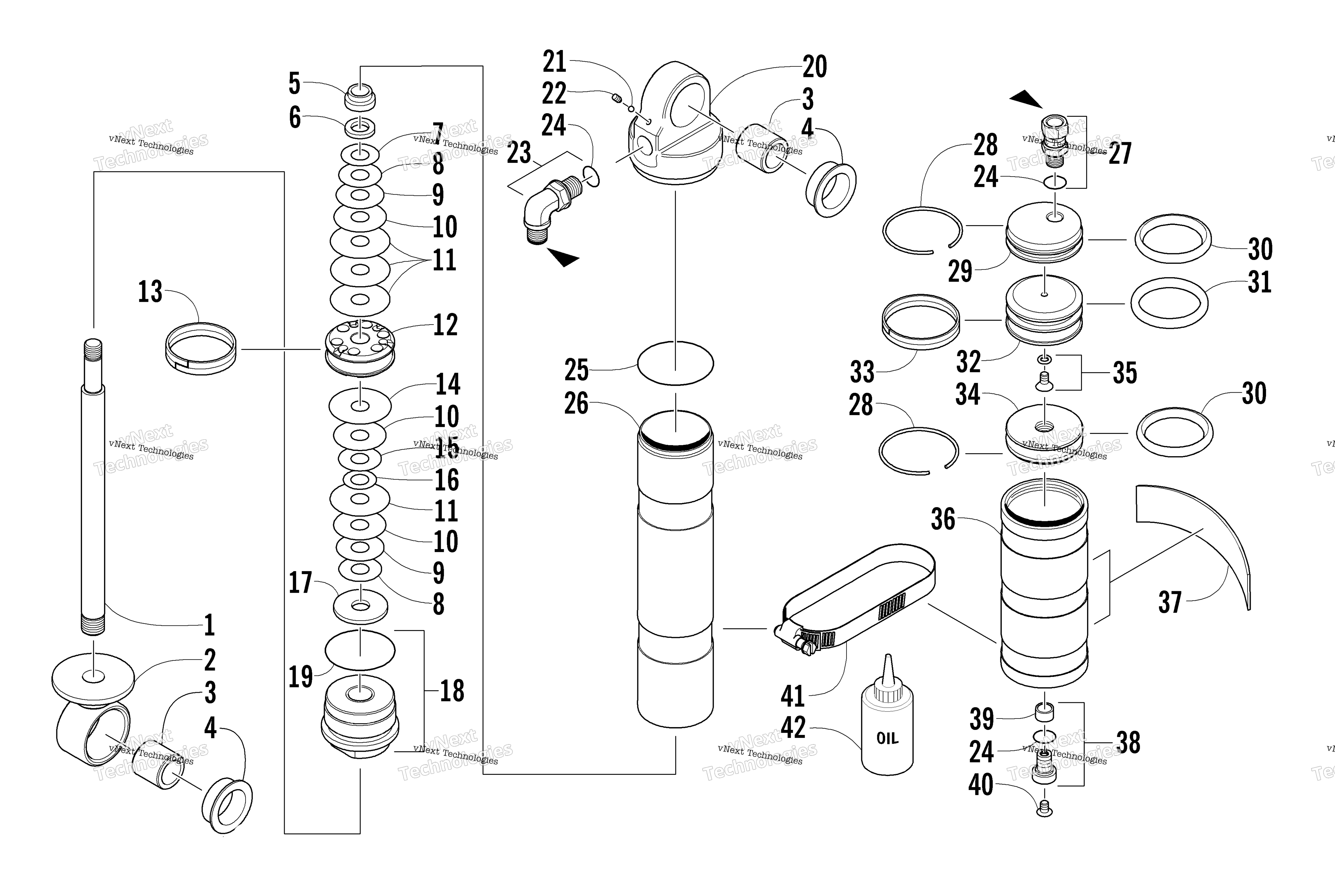 Задняя часть Suspension Rear Arm Shock Absorber