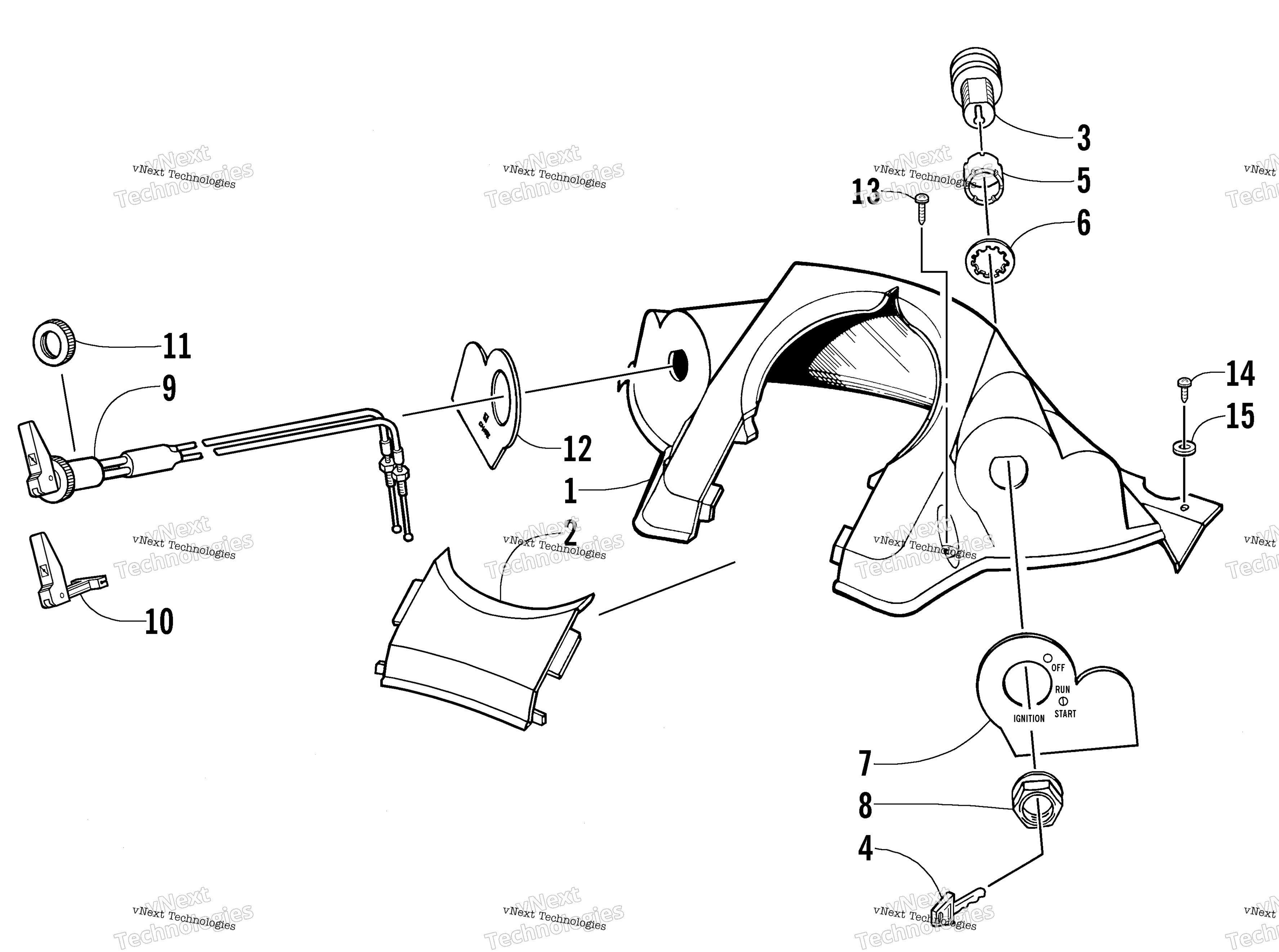 Консоль And Switch Assembly