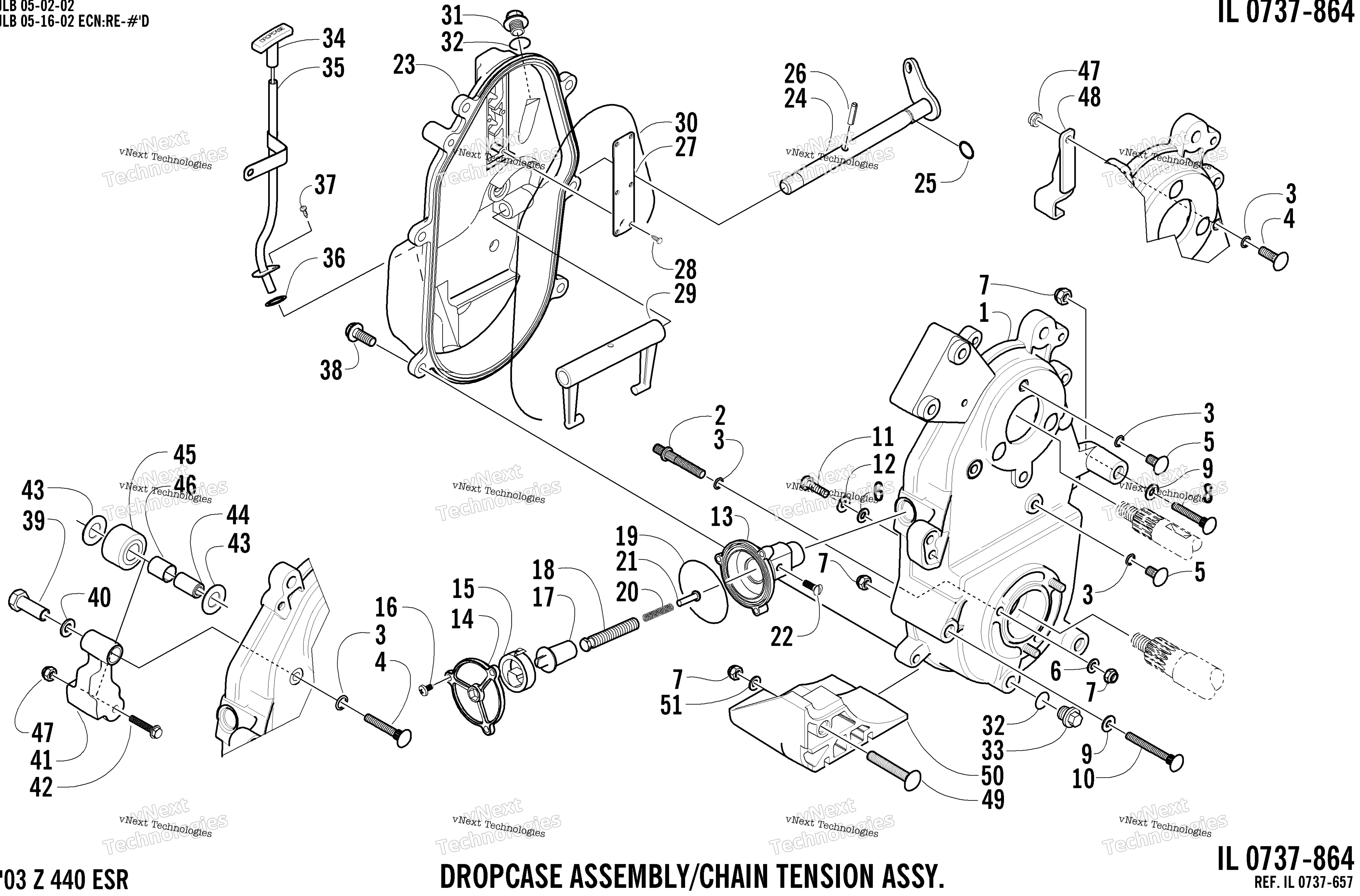 Dropcase и цепь Tension узел