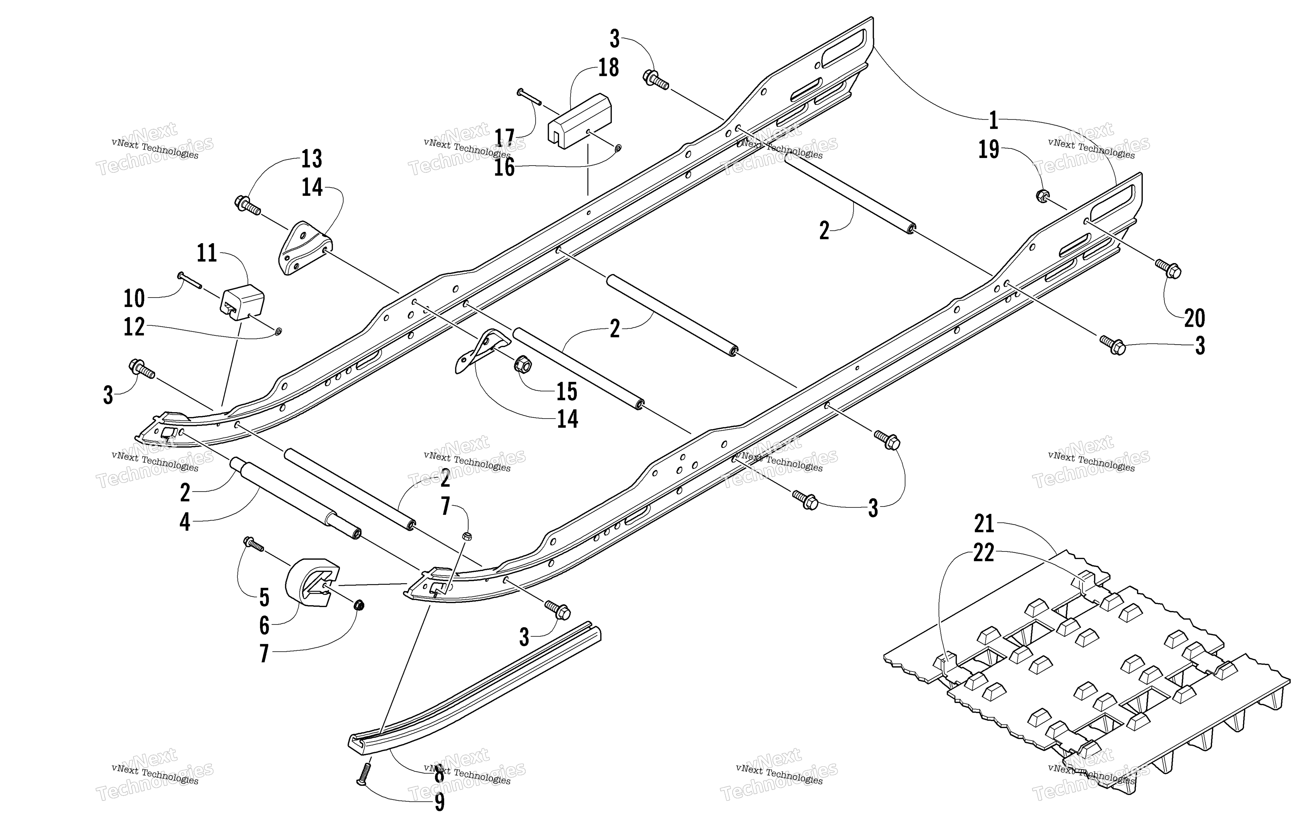 Slide Rail и Track узел