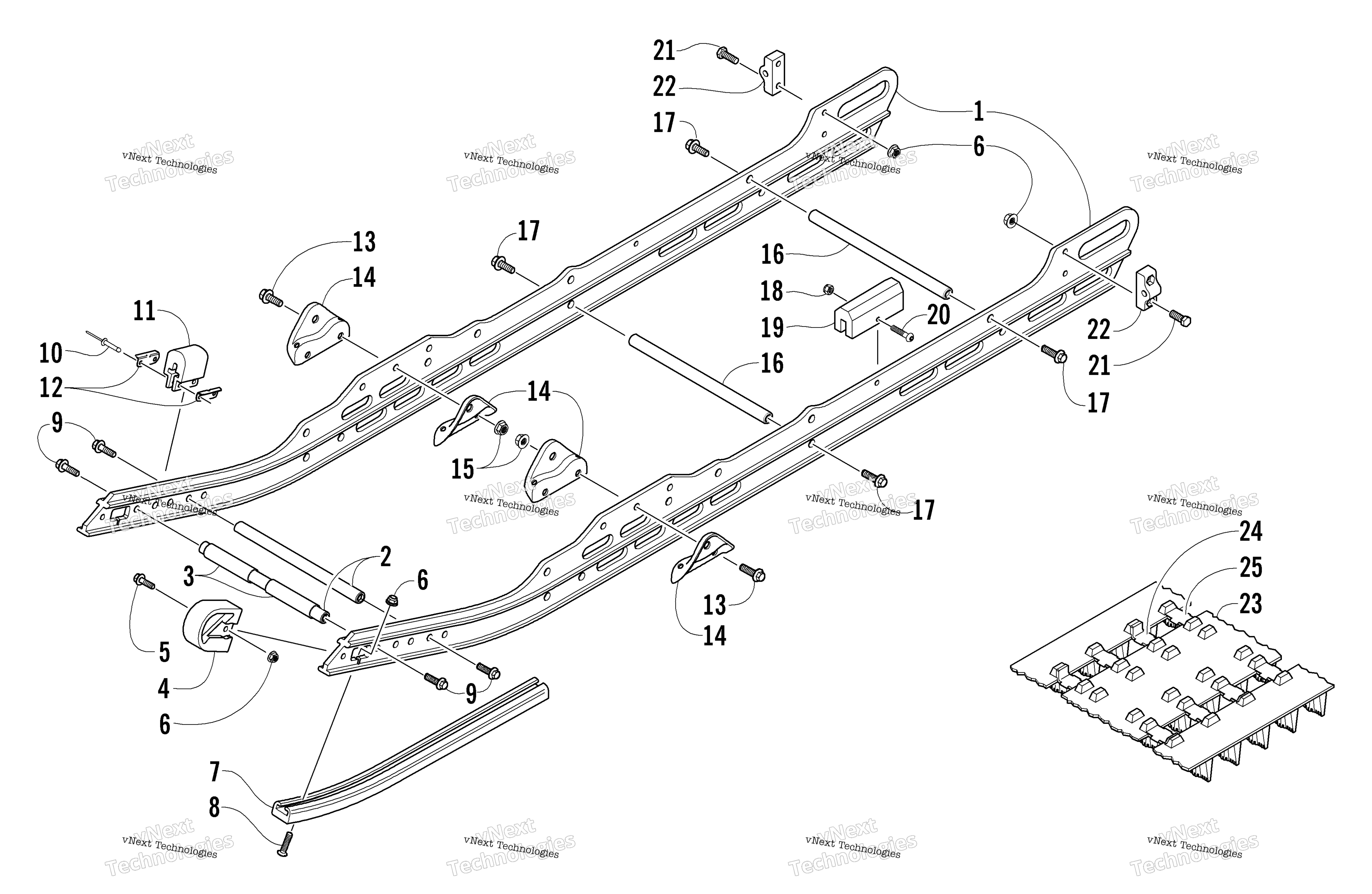 Slide Rail и Track узел