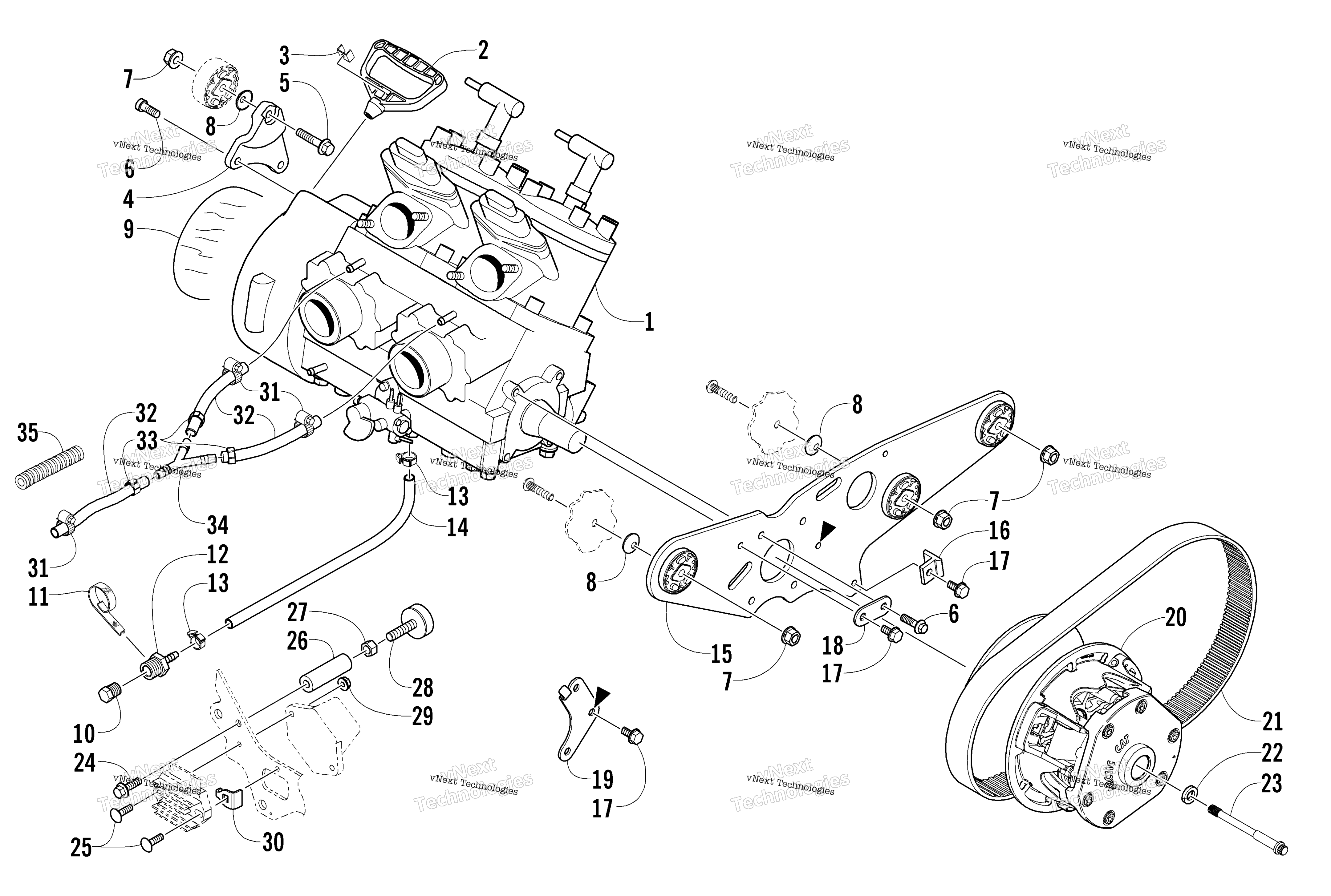 Двигатель And Related Parts