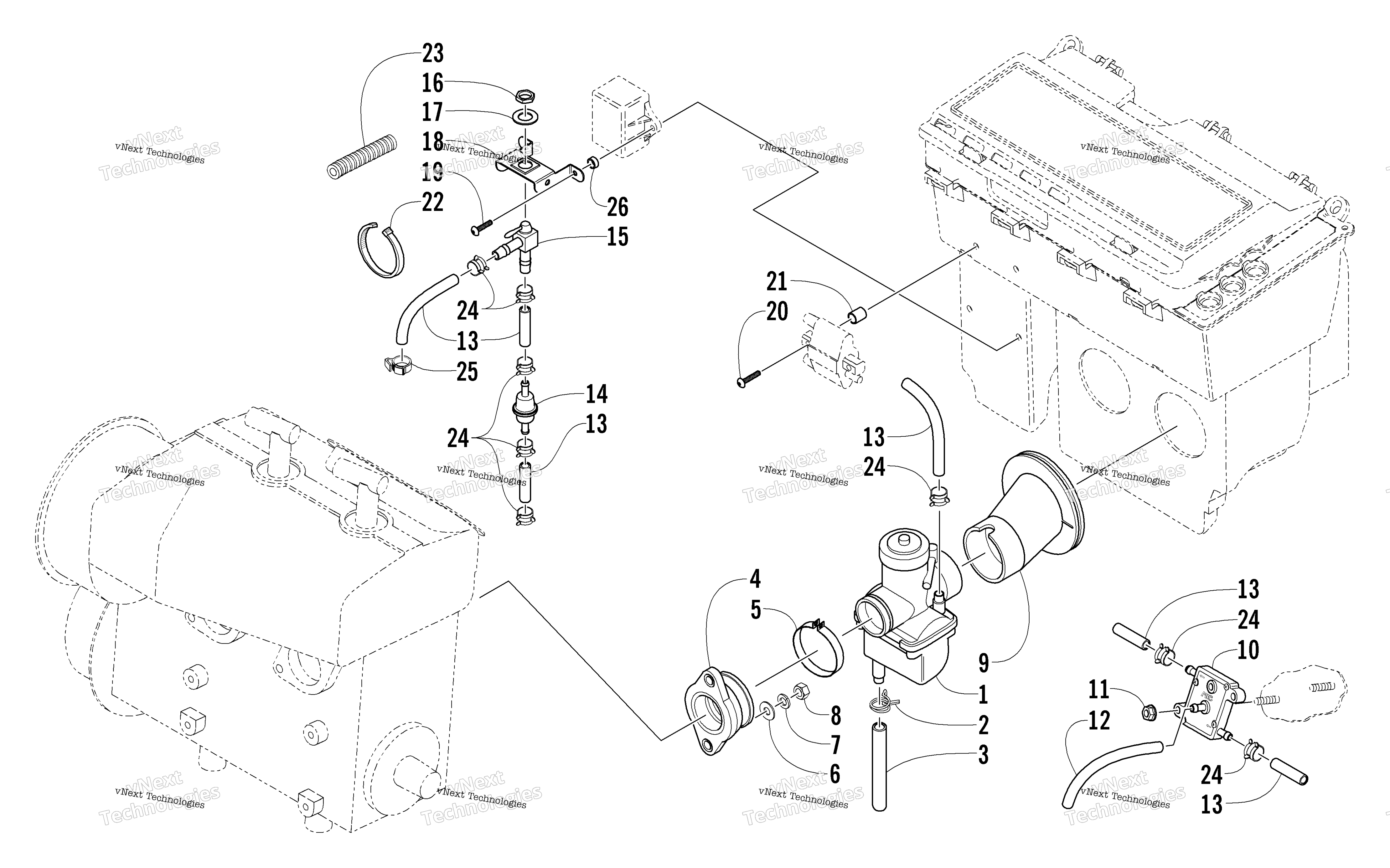 Карбюратор And Fuel Pump Assembly