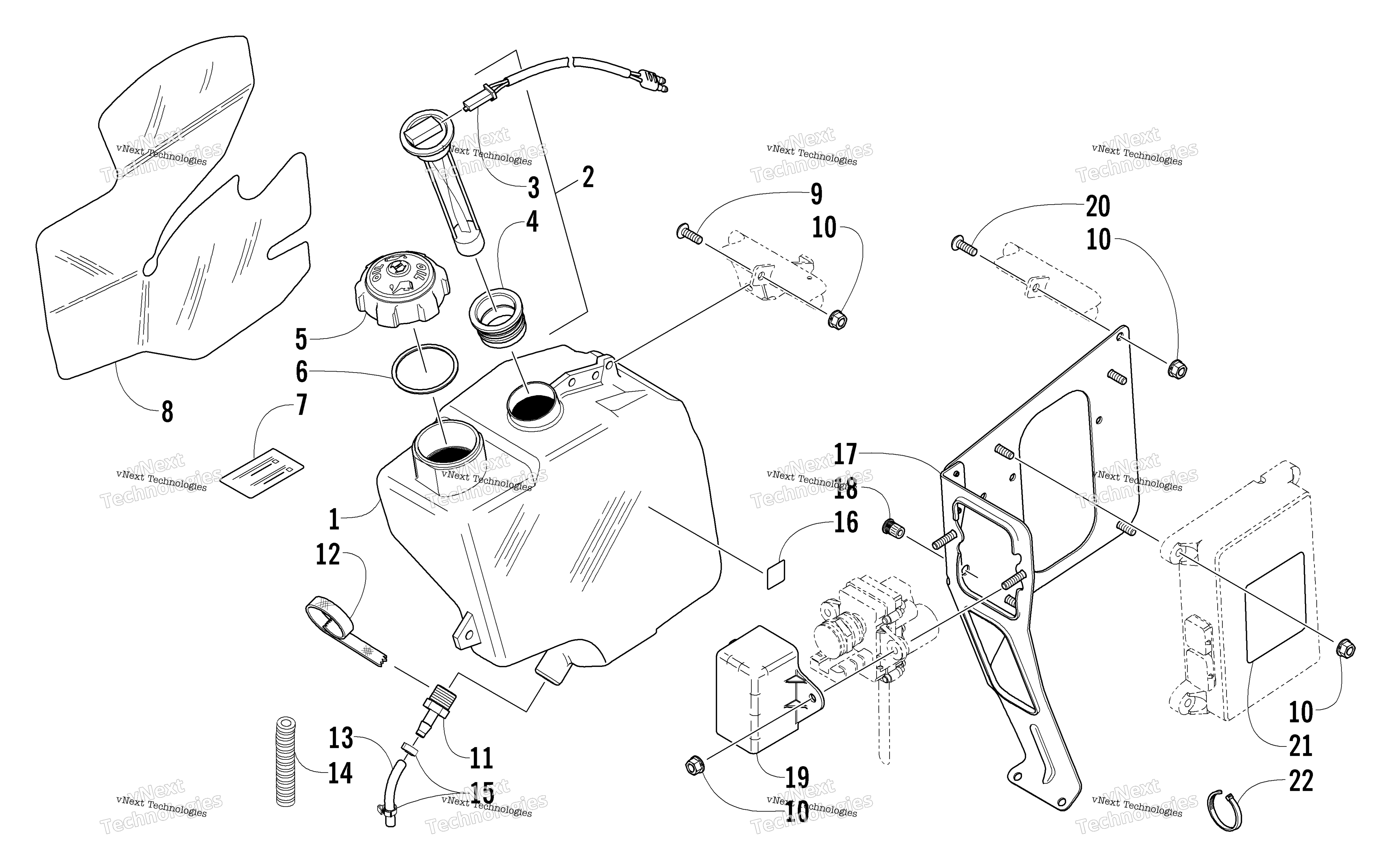 масляный Tank Assembly