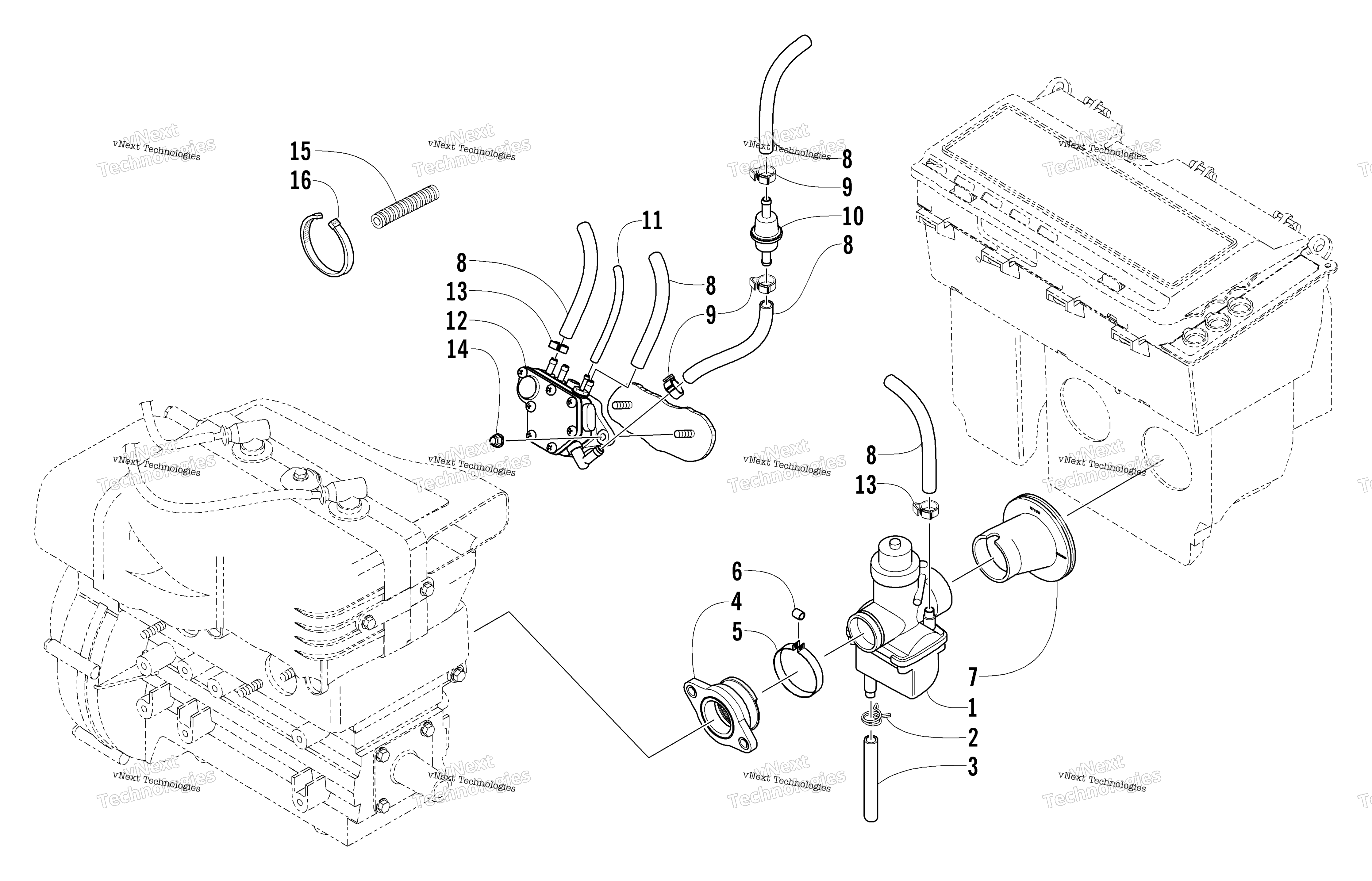 Карбюратор And Fuel Pump Assembly