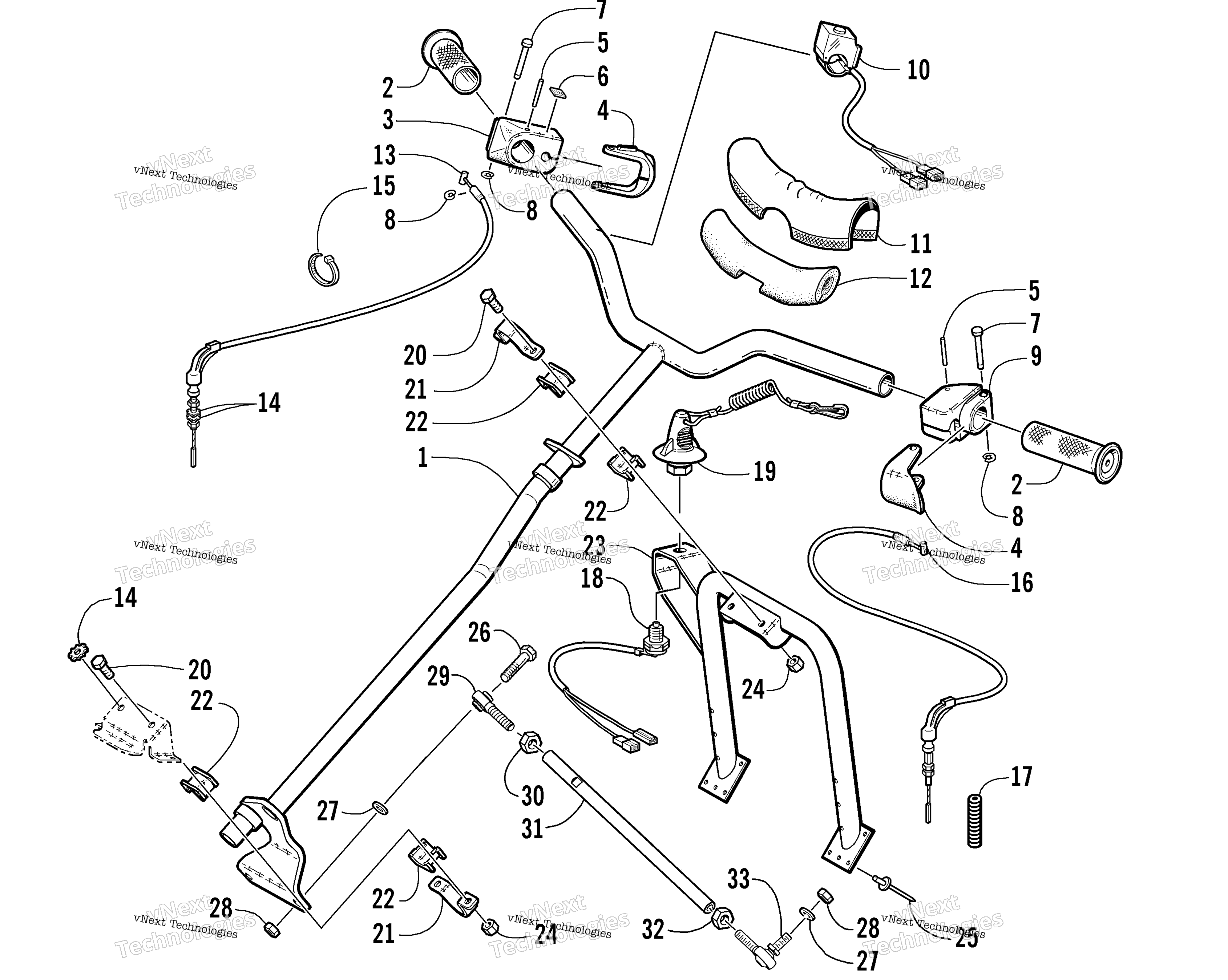 Рулевое управление Post And Tie Rod Assembly