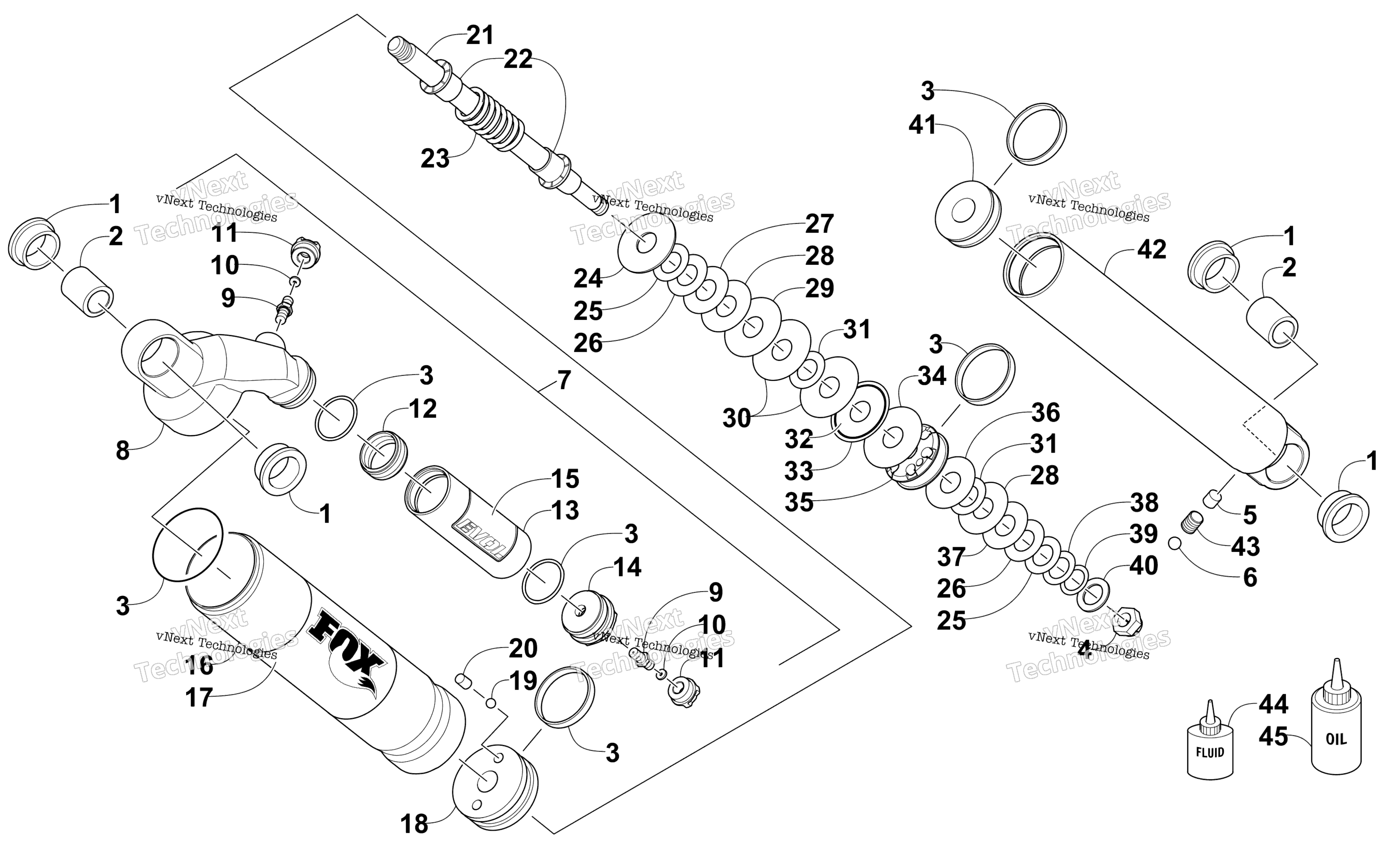 Передняя часть Suspension Shock Absorber