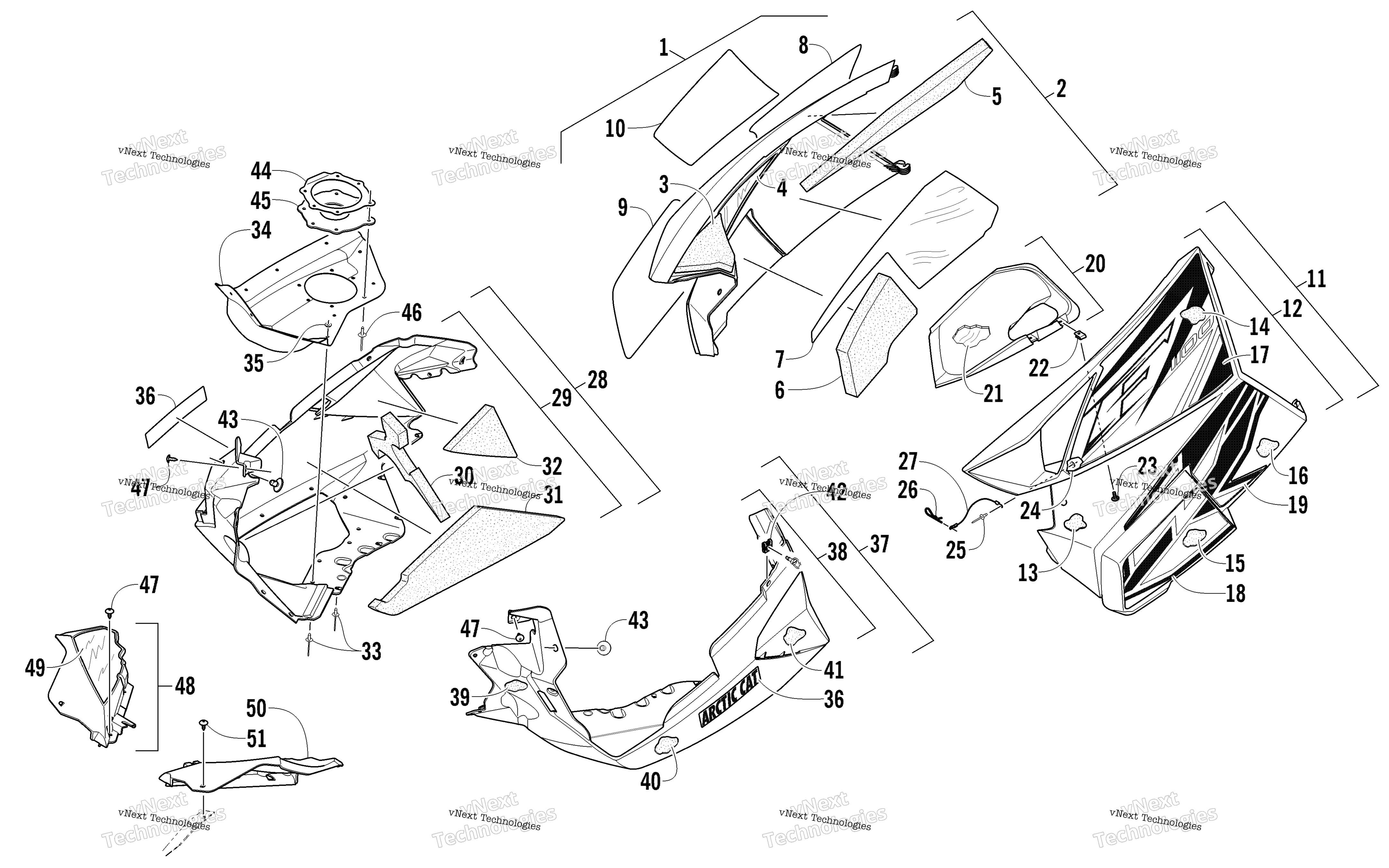 Skid Plate и Side панель узел