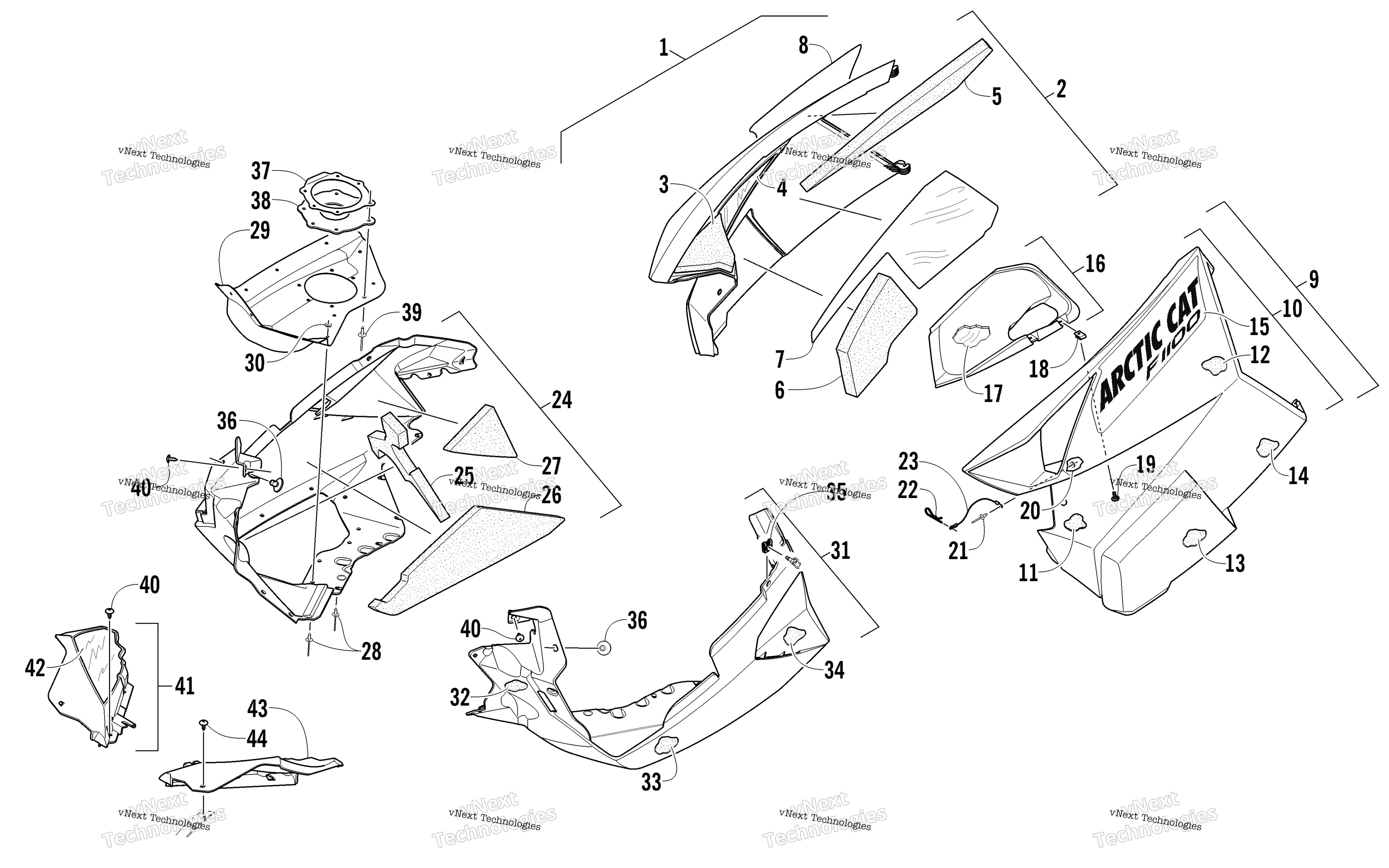 Skid Plate и Side панель узел