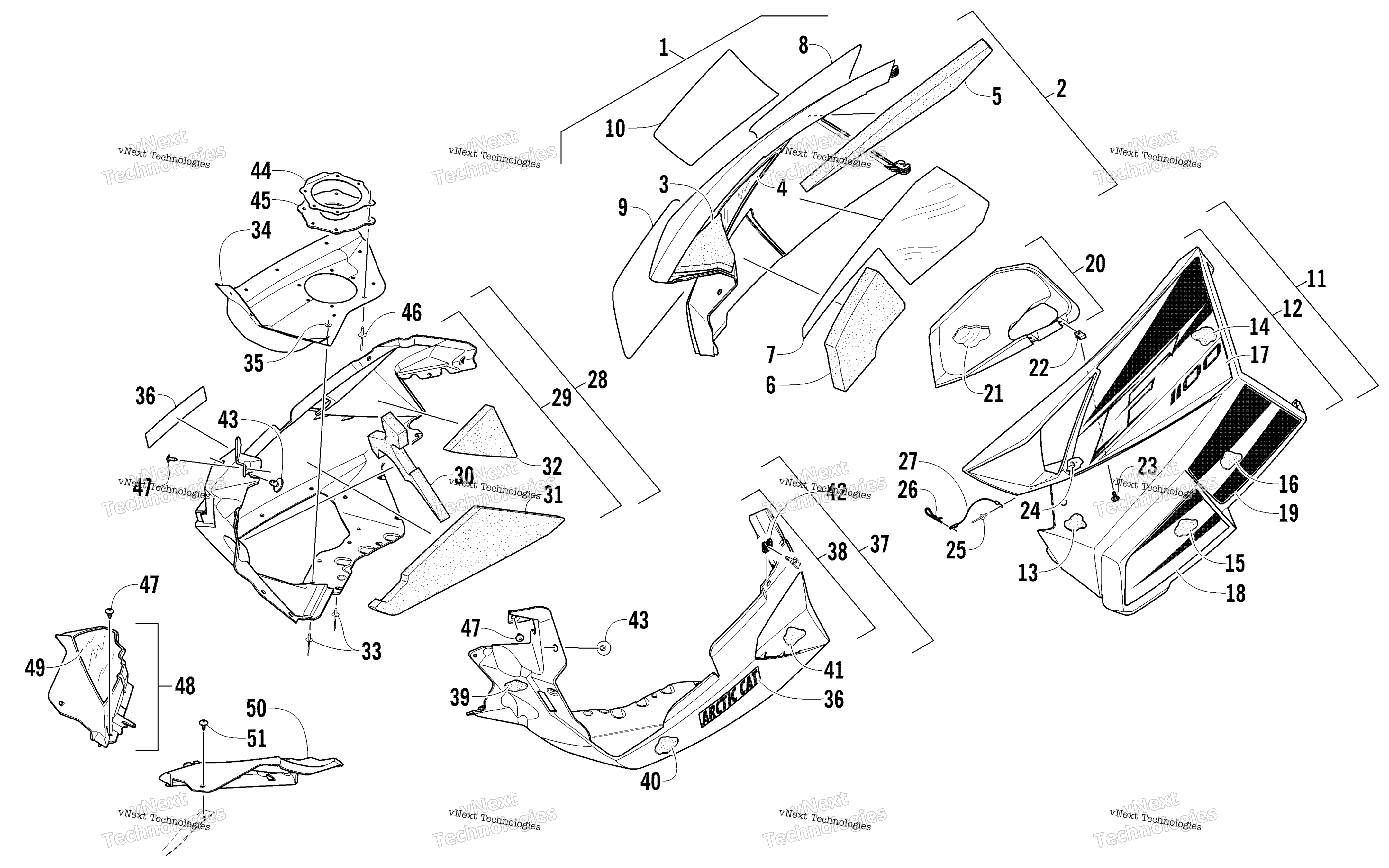 Skid Plate и Side панель узел