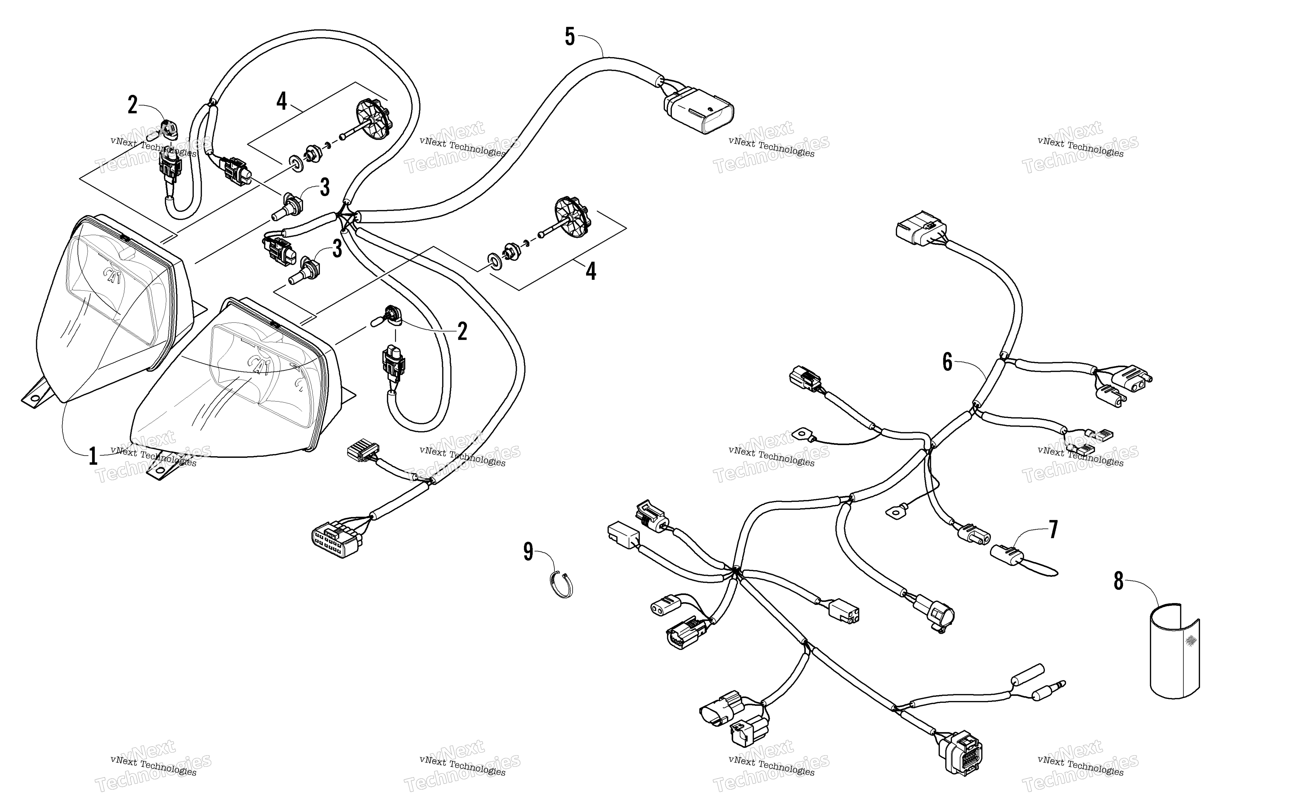 Фара And Wiring Assemblies