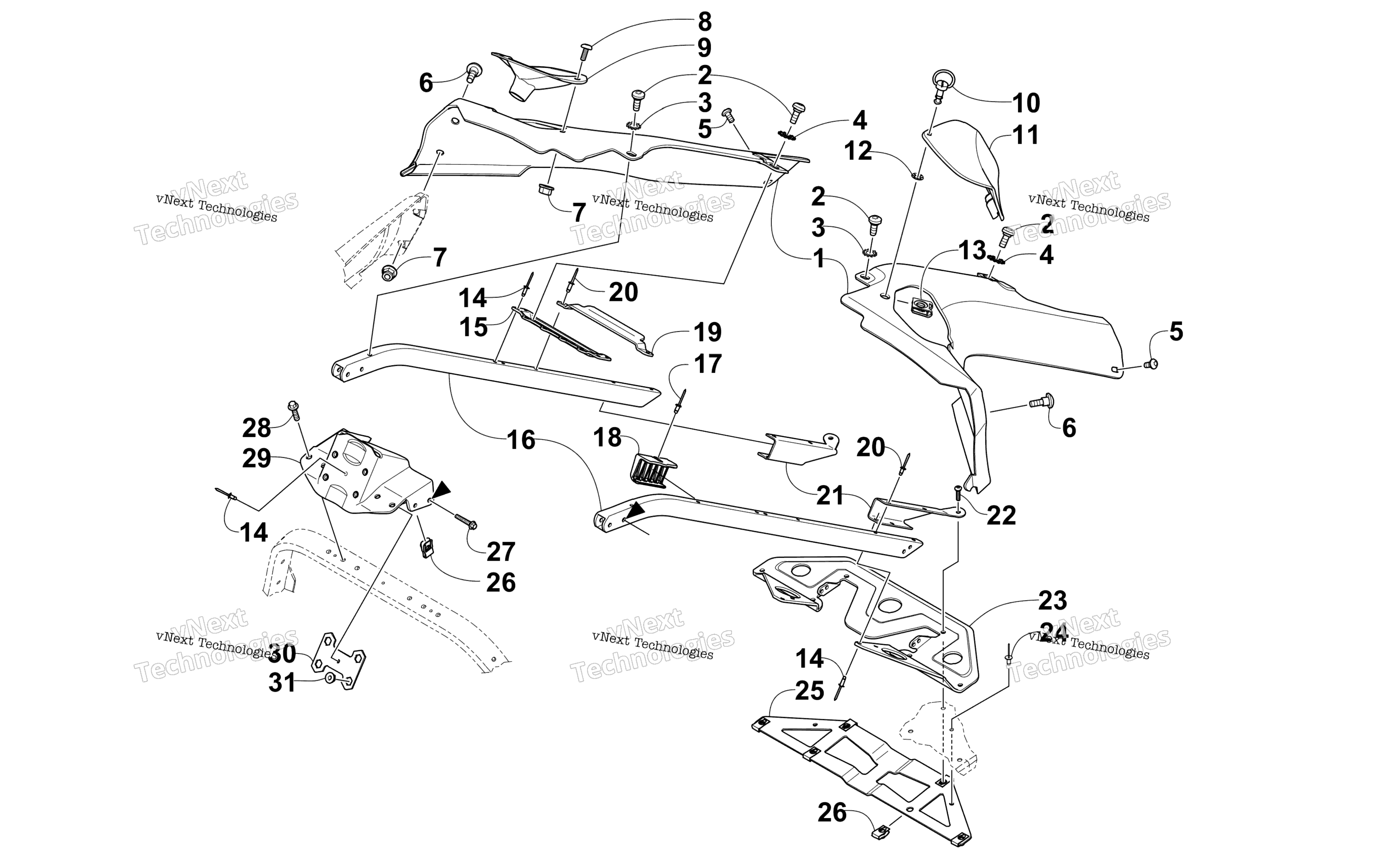 Сиденье Support Assembly