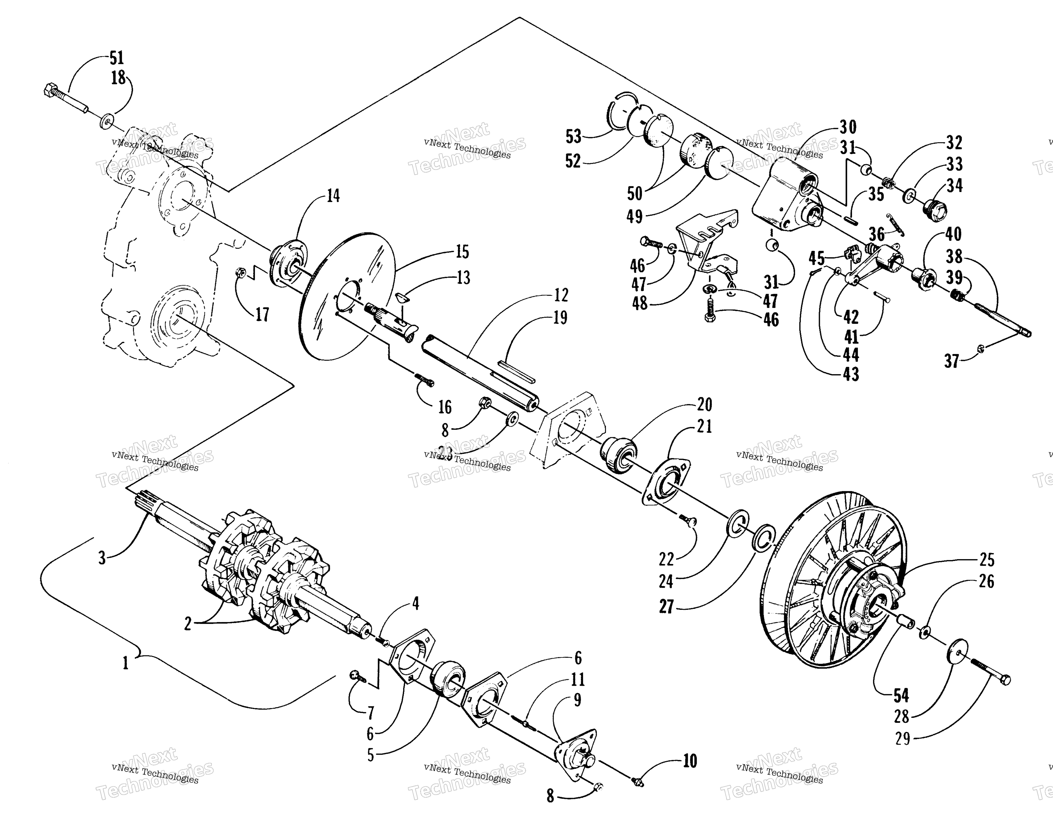 Привод Train Shafts And Brake Assemblies