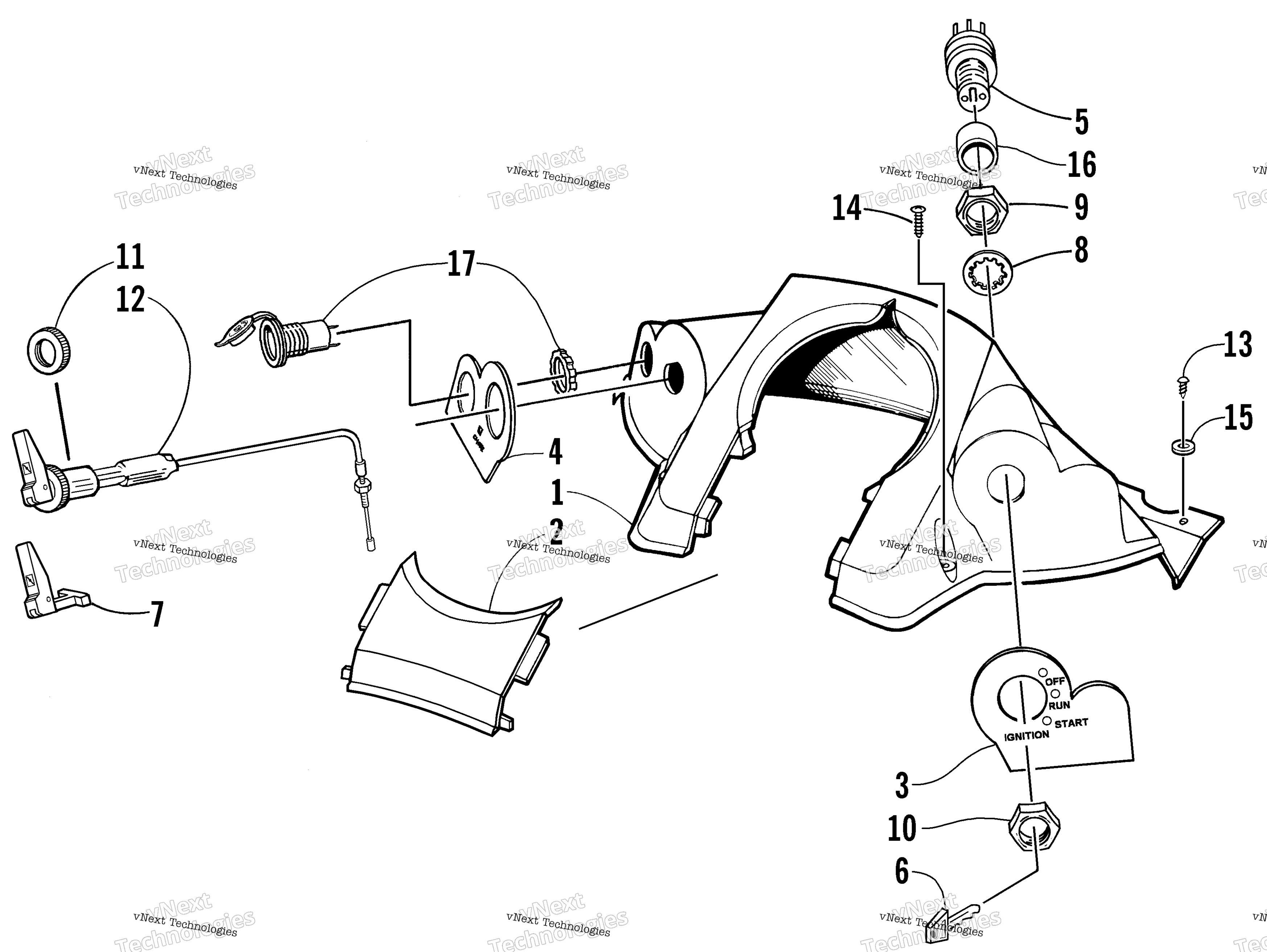 Консоль And Switch Assembly