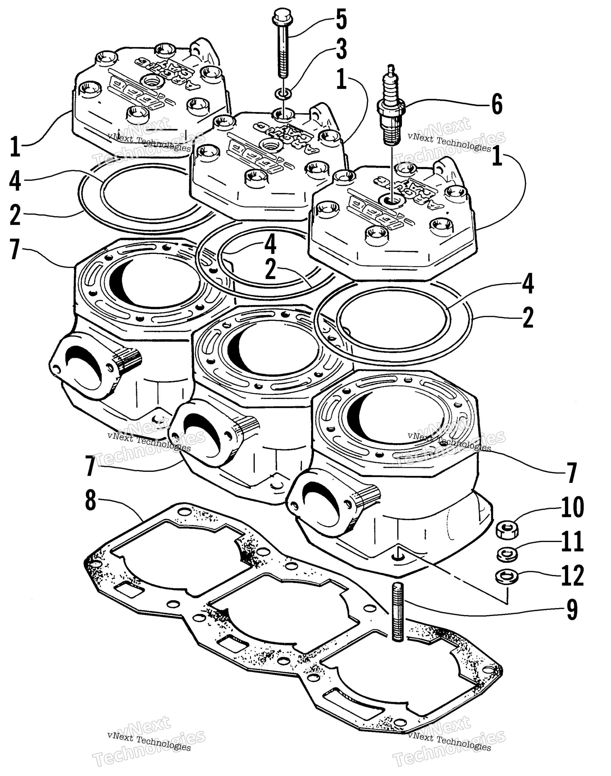 Цилиндр And Head Assembly