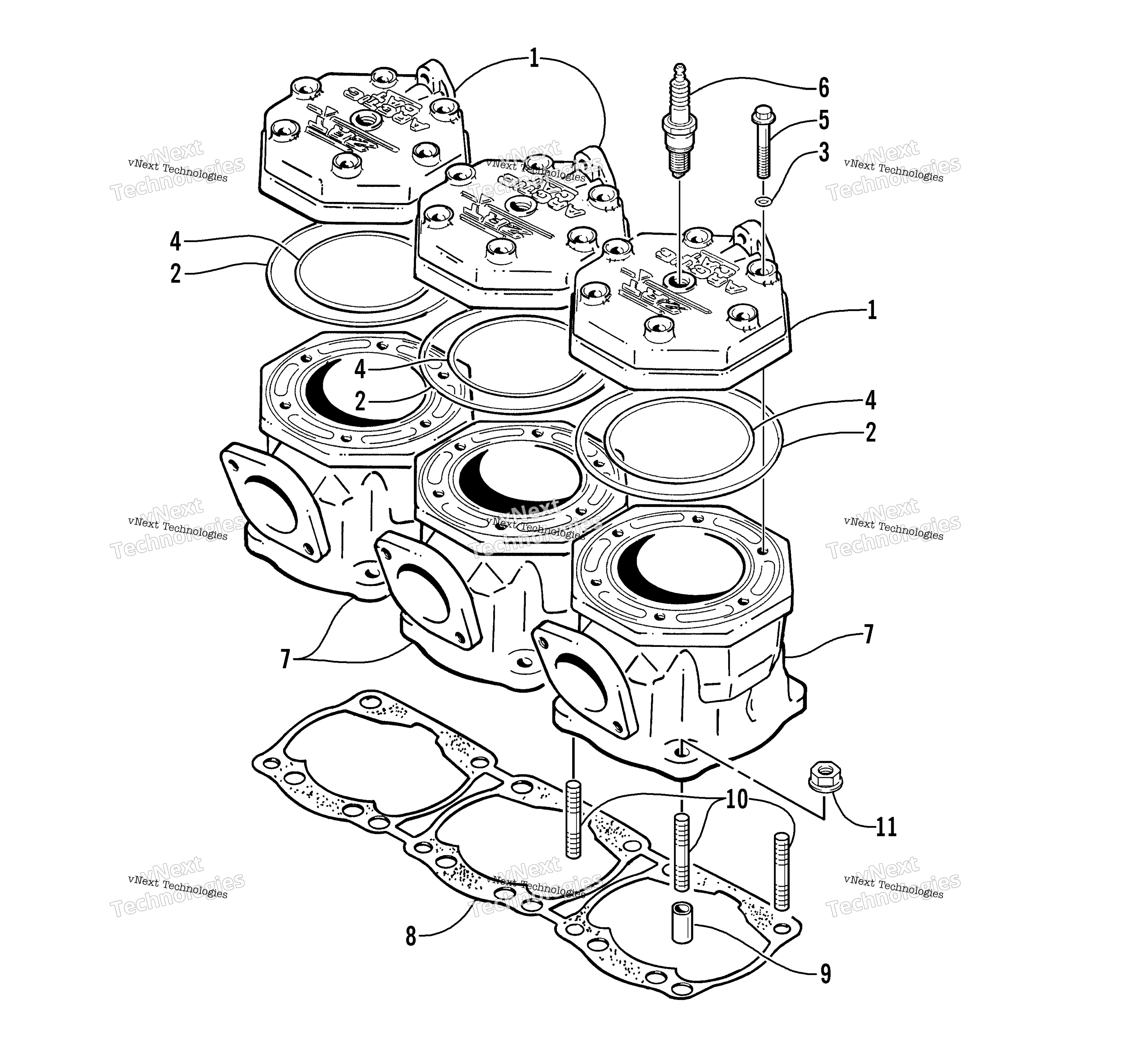 Цилиндр And Head Assembly