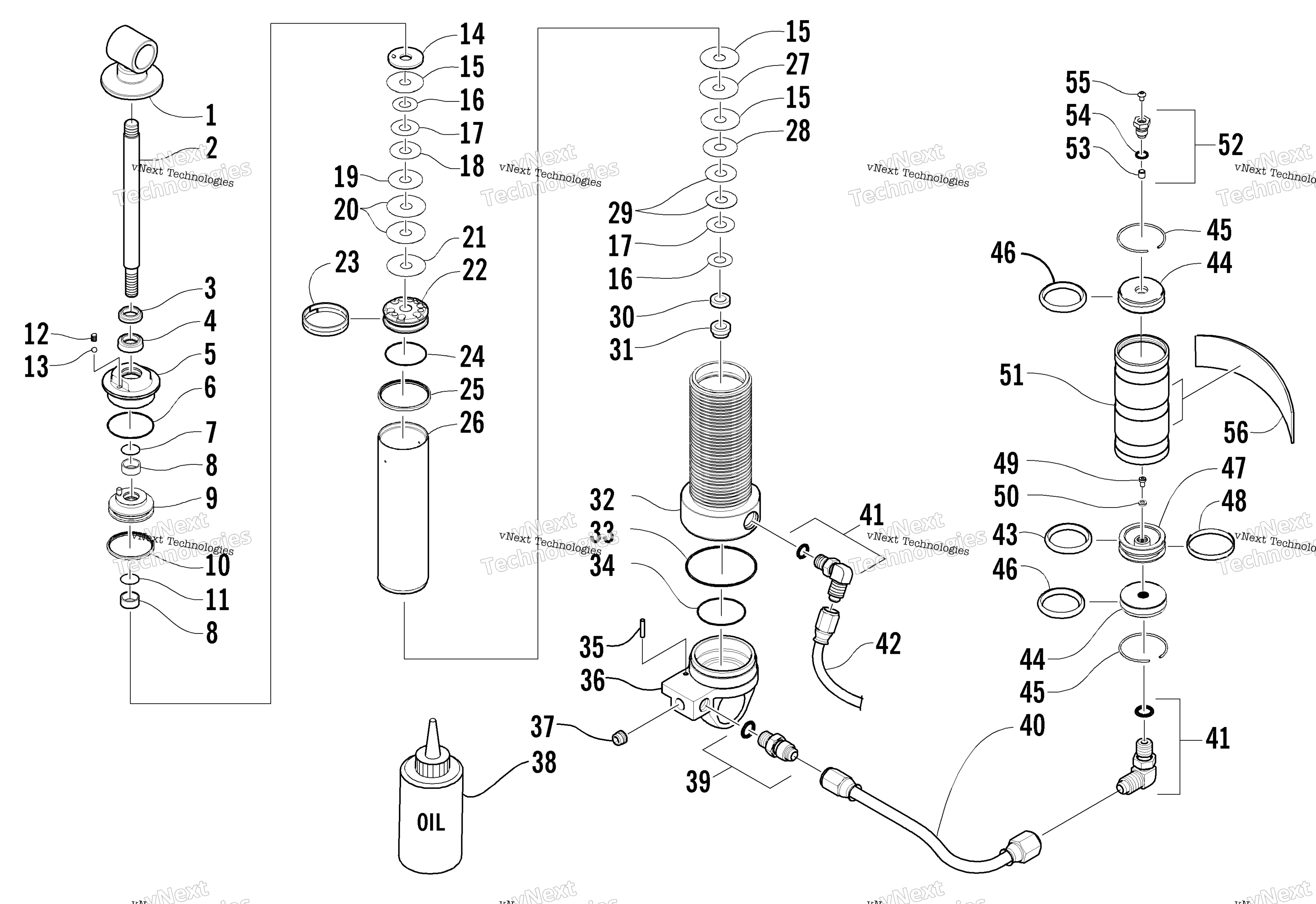 Задняя часть Suspension Front Arm Shock Absorber