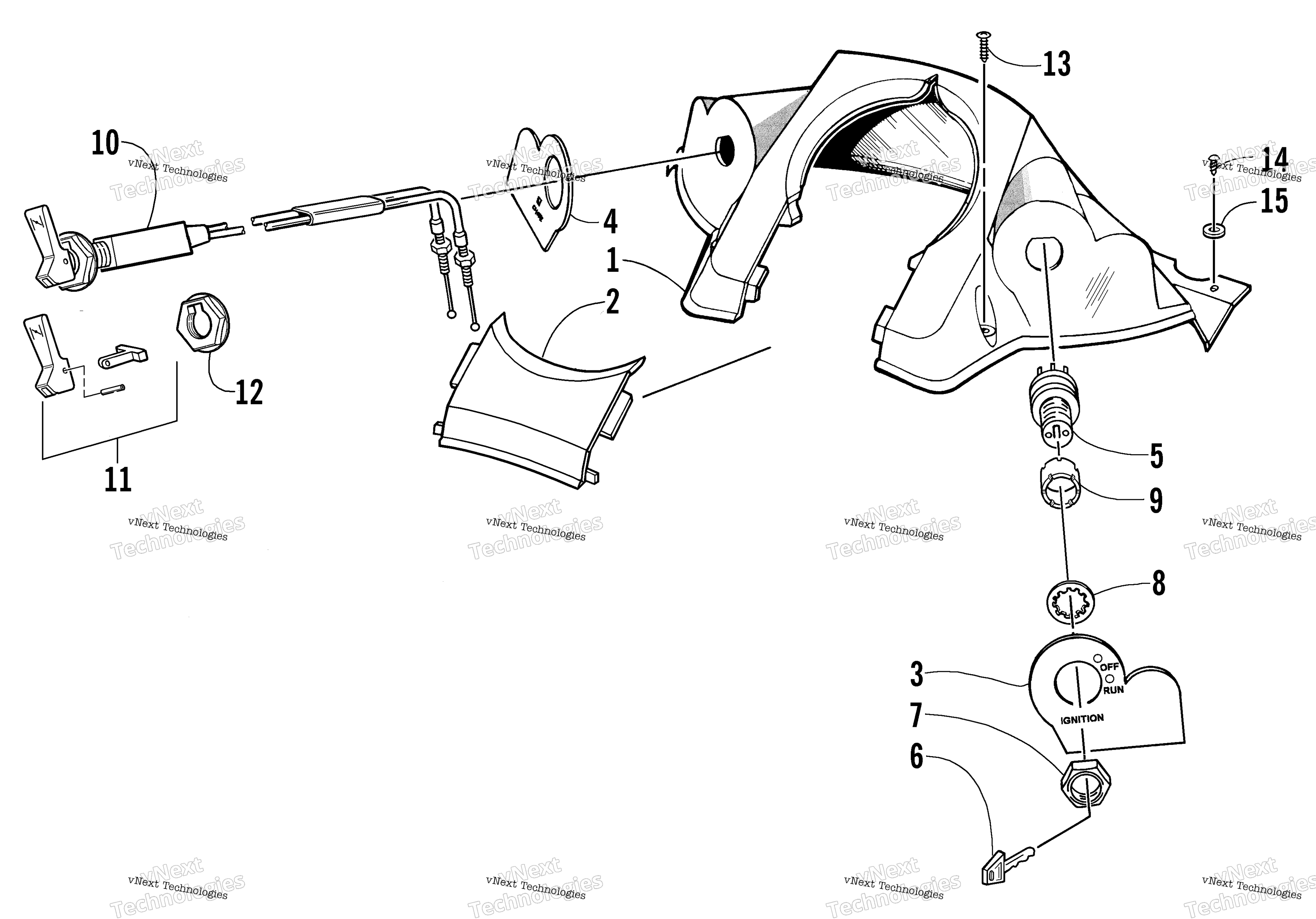 Консоль And Switch Assembly