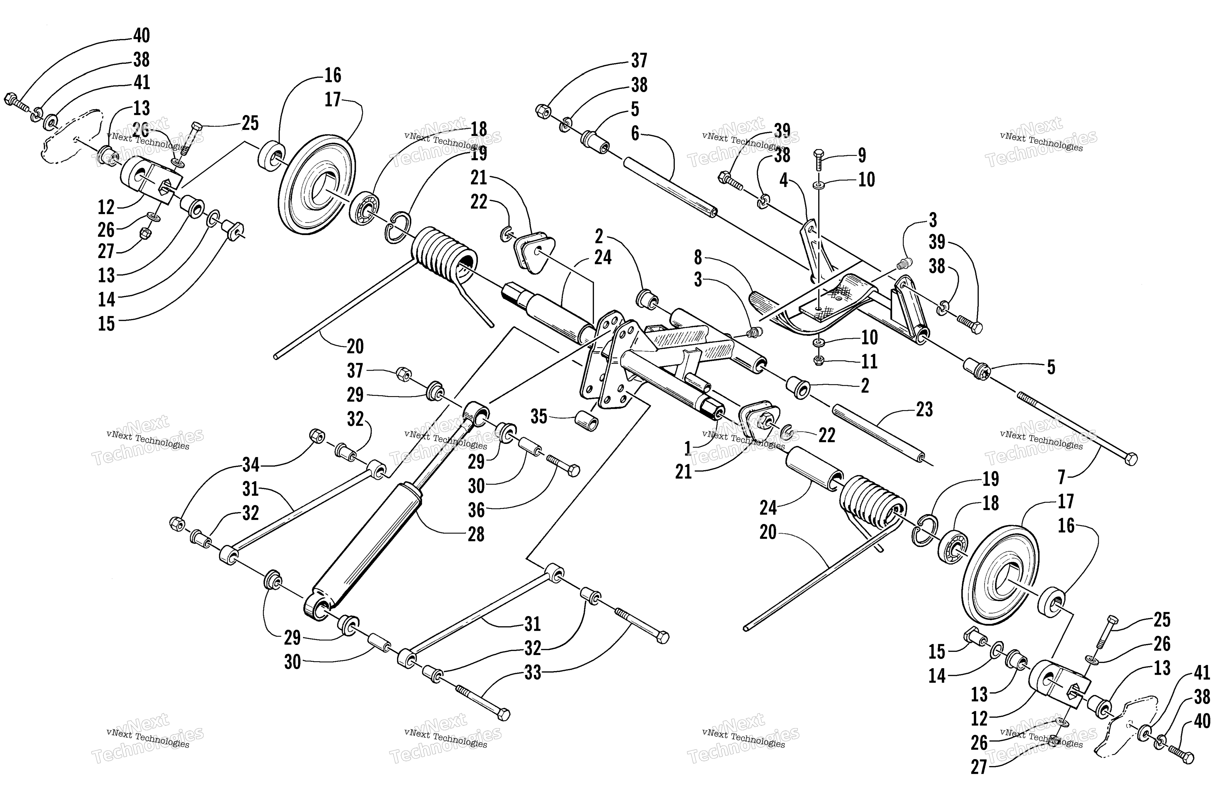 Задняя часть Suspension Rear Arm Assembly