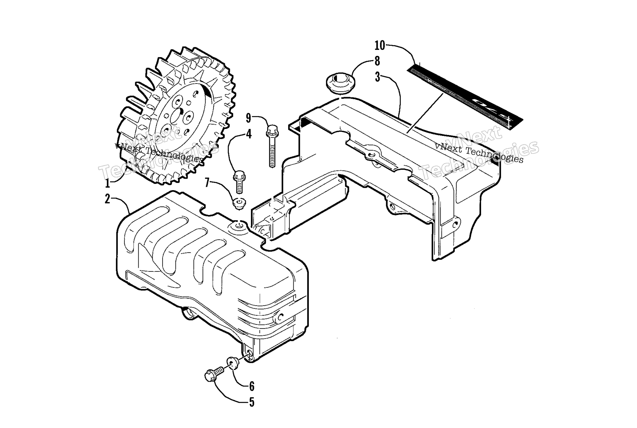 Система охлаждения Fan And Cylinder Cowling Assembly