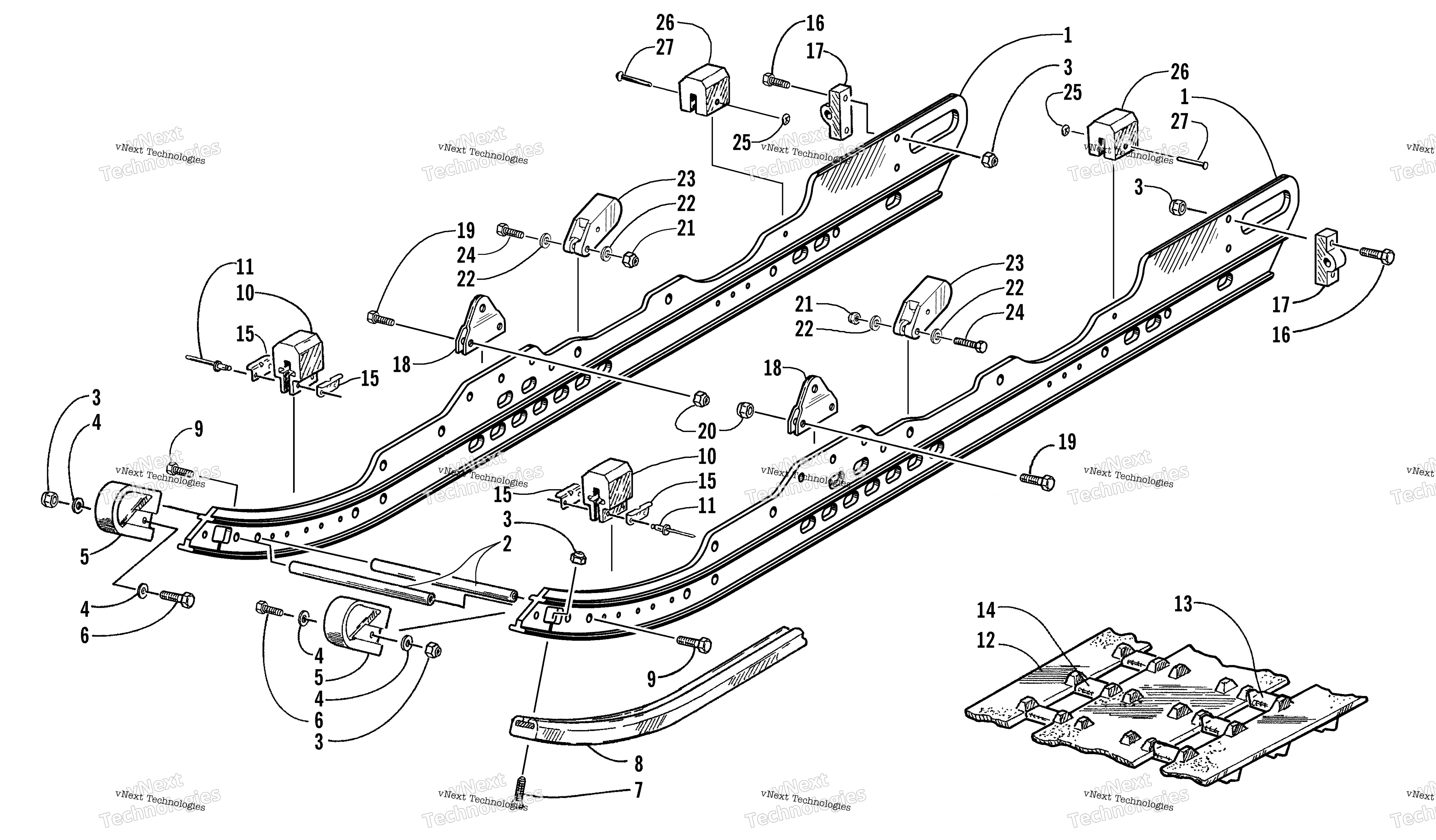 Slide Rail и Track узел