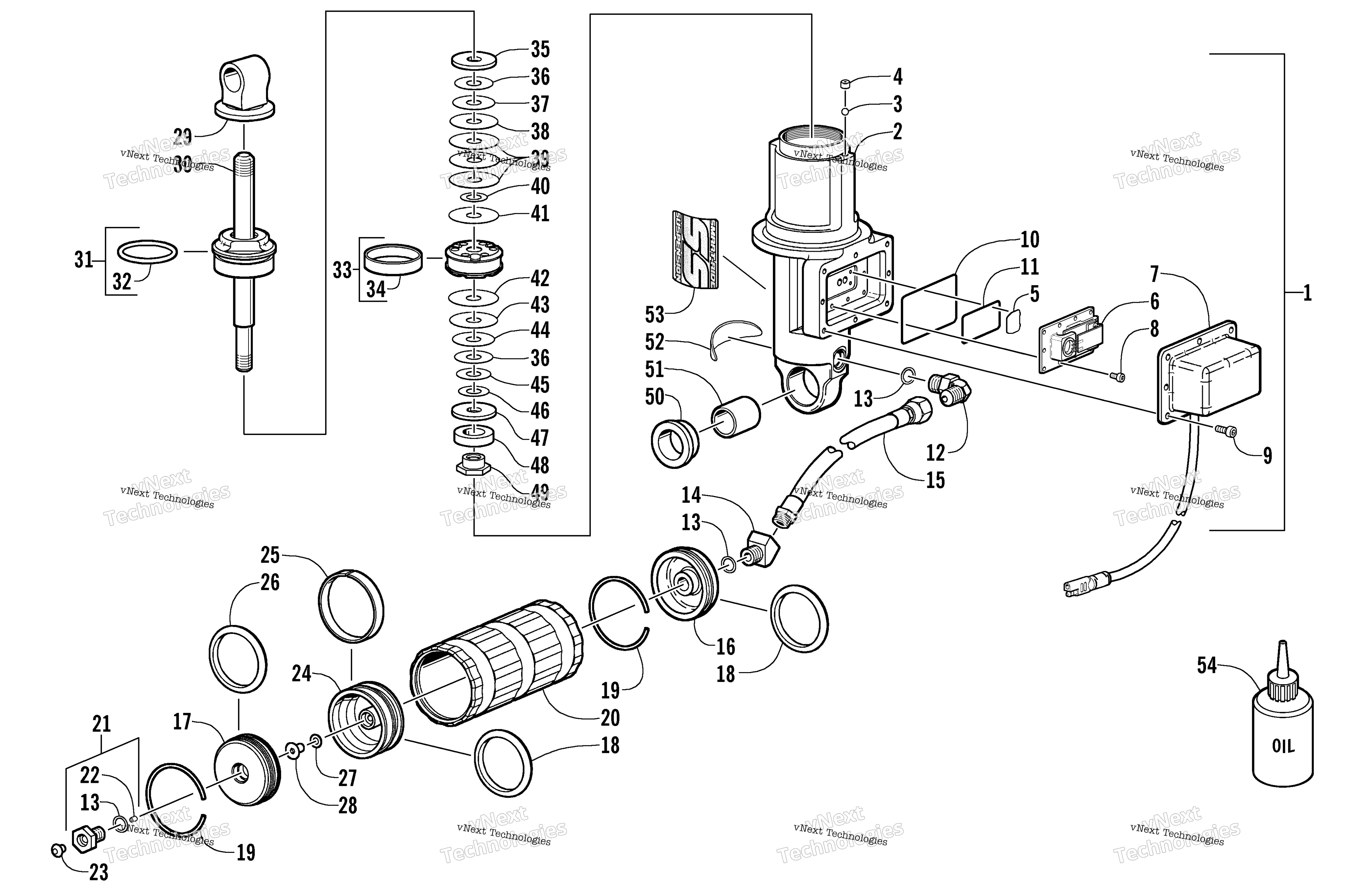 Задняя часть Suspension Front Arm Shock Absorber