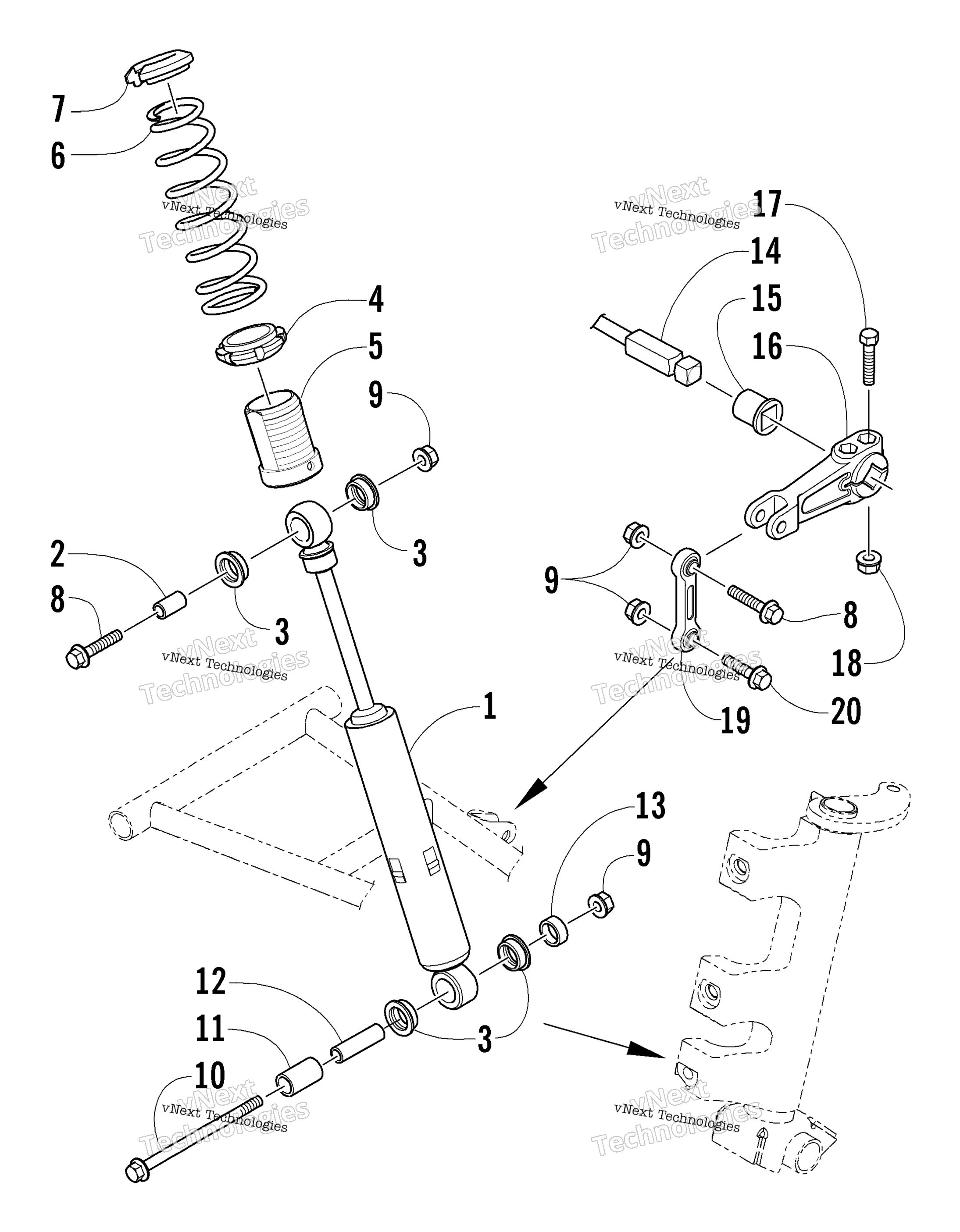 Амортизатор Absorber And Sway Bar Assembly