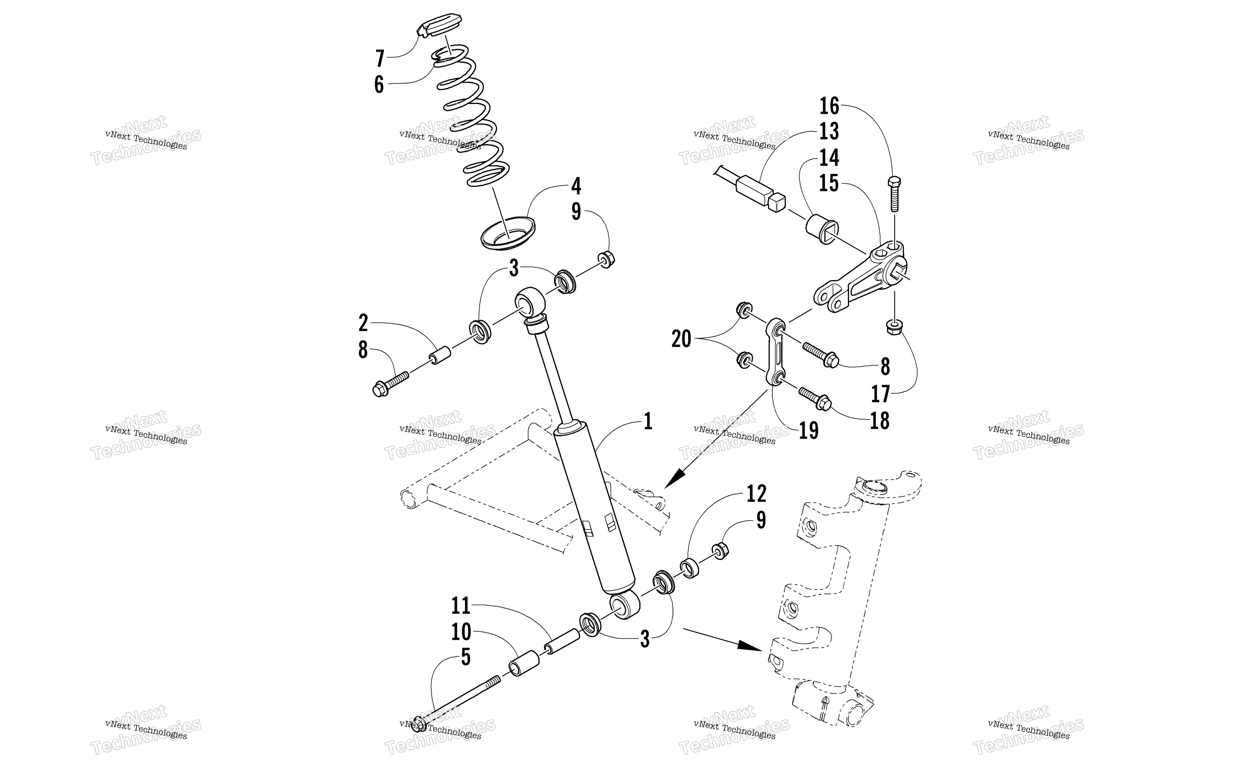 Амортизатор Absorber And Sway Bar Assembly