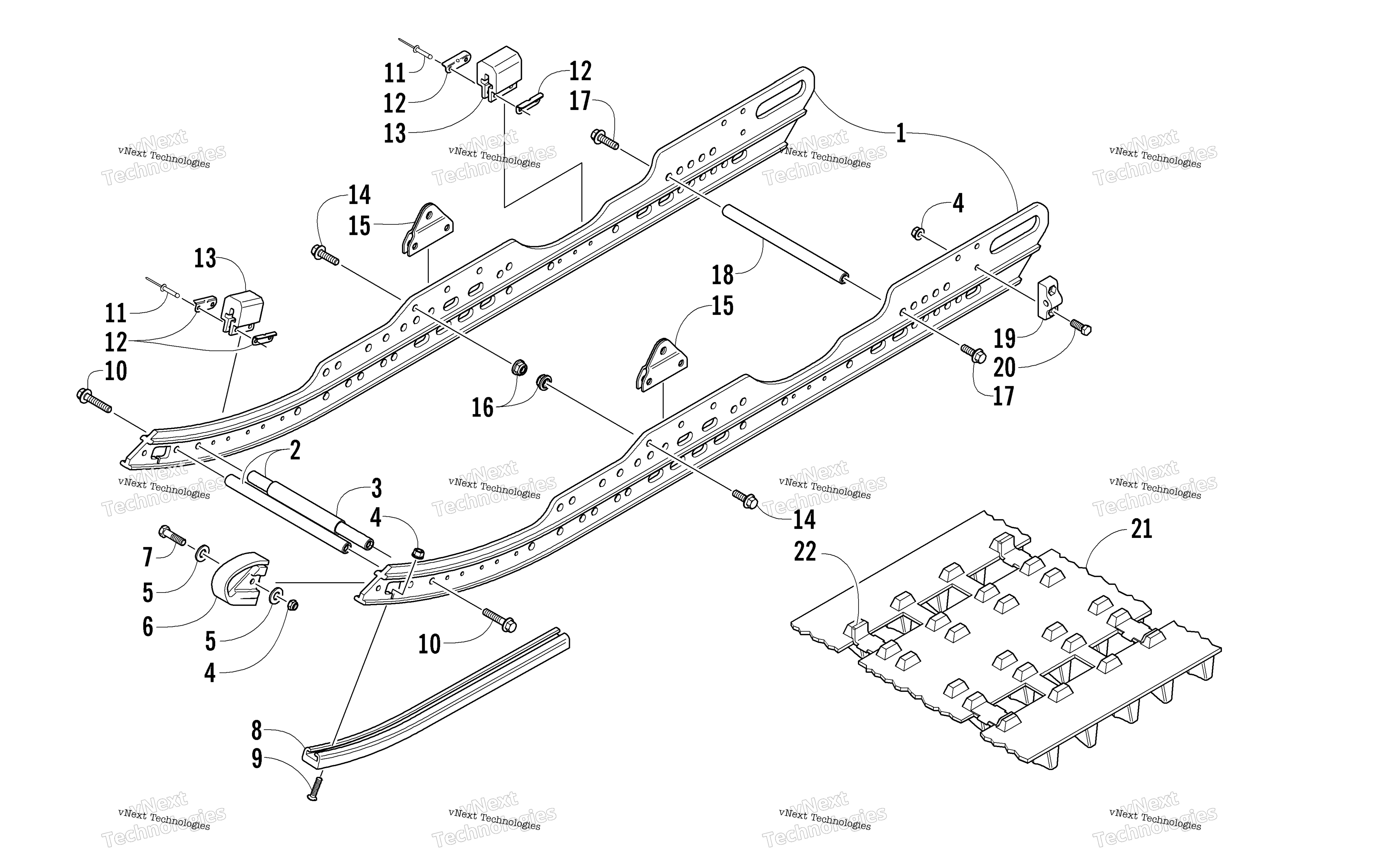 Slide Rail и Track узел