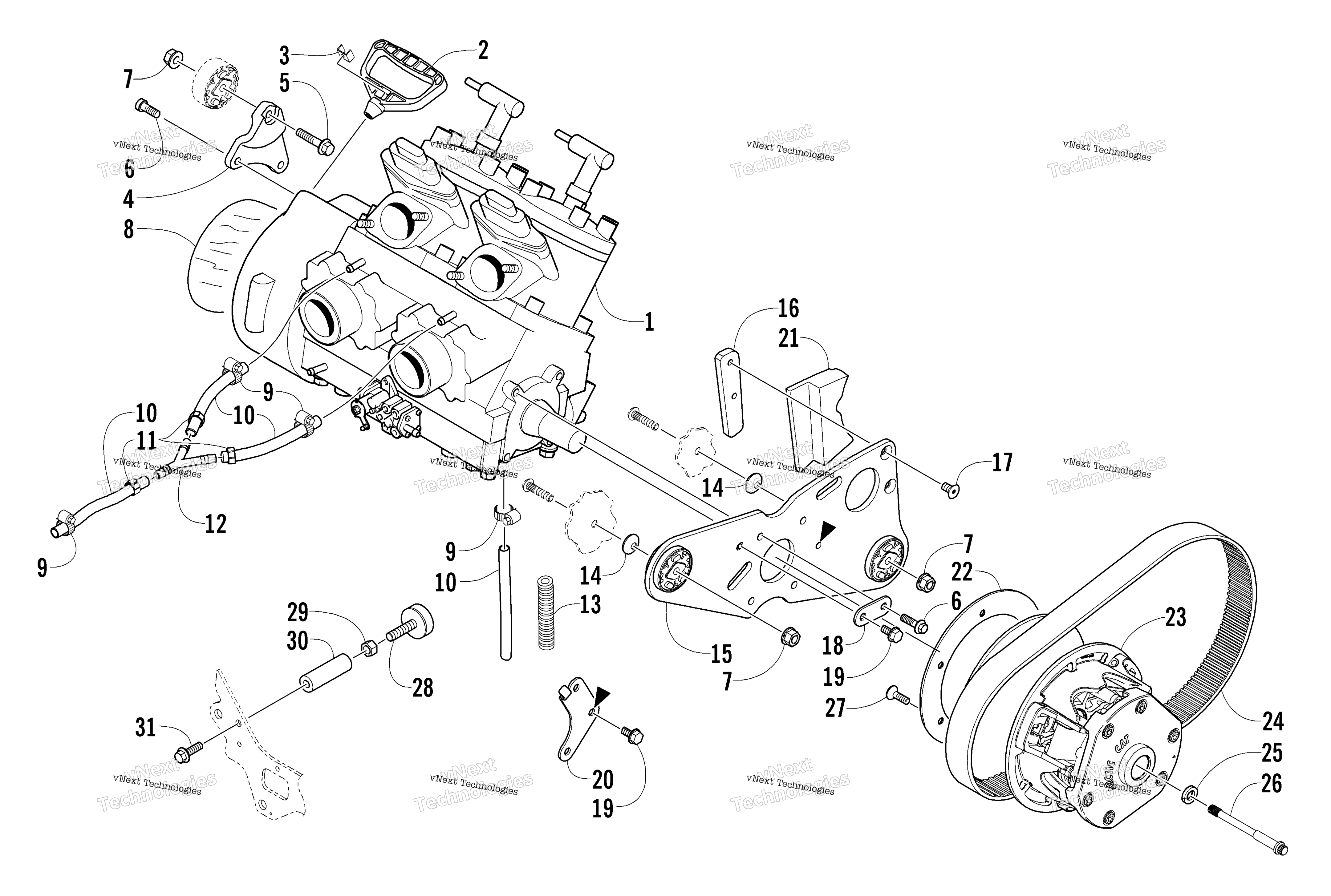Двигатель And Related Parts