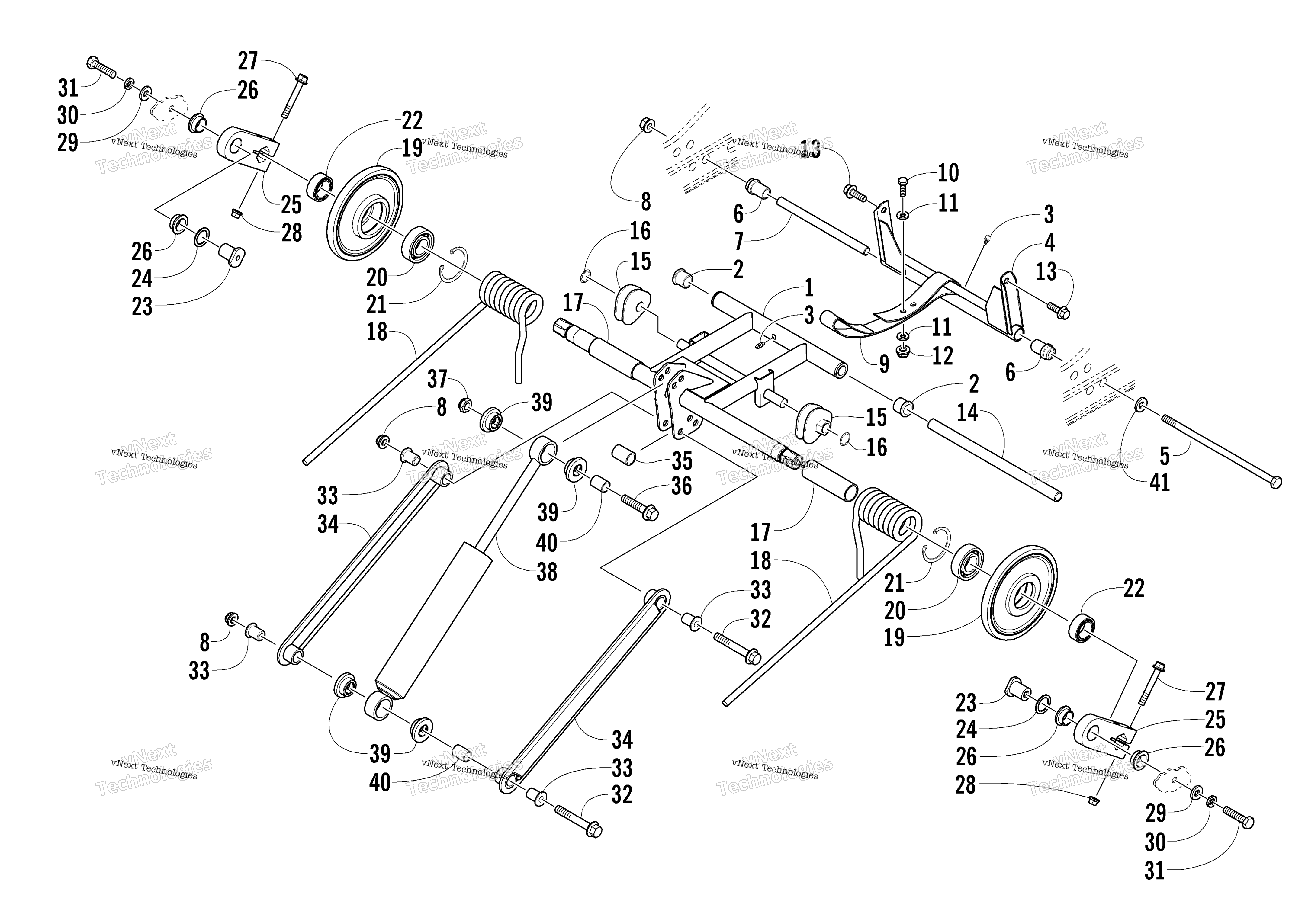 Задняя часть Suspension Rear Arm Assembly