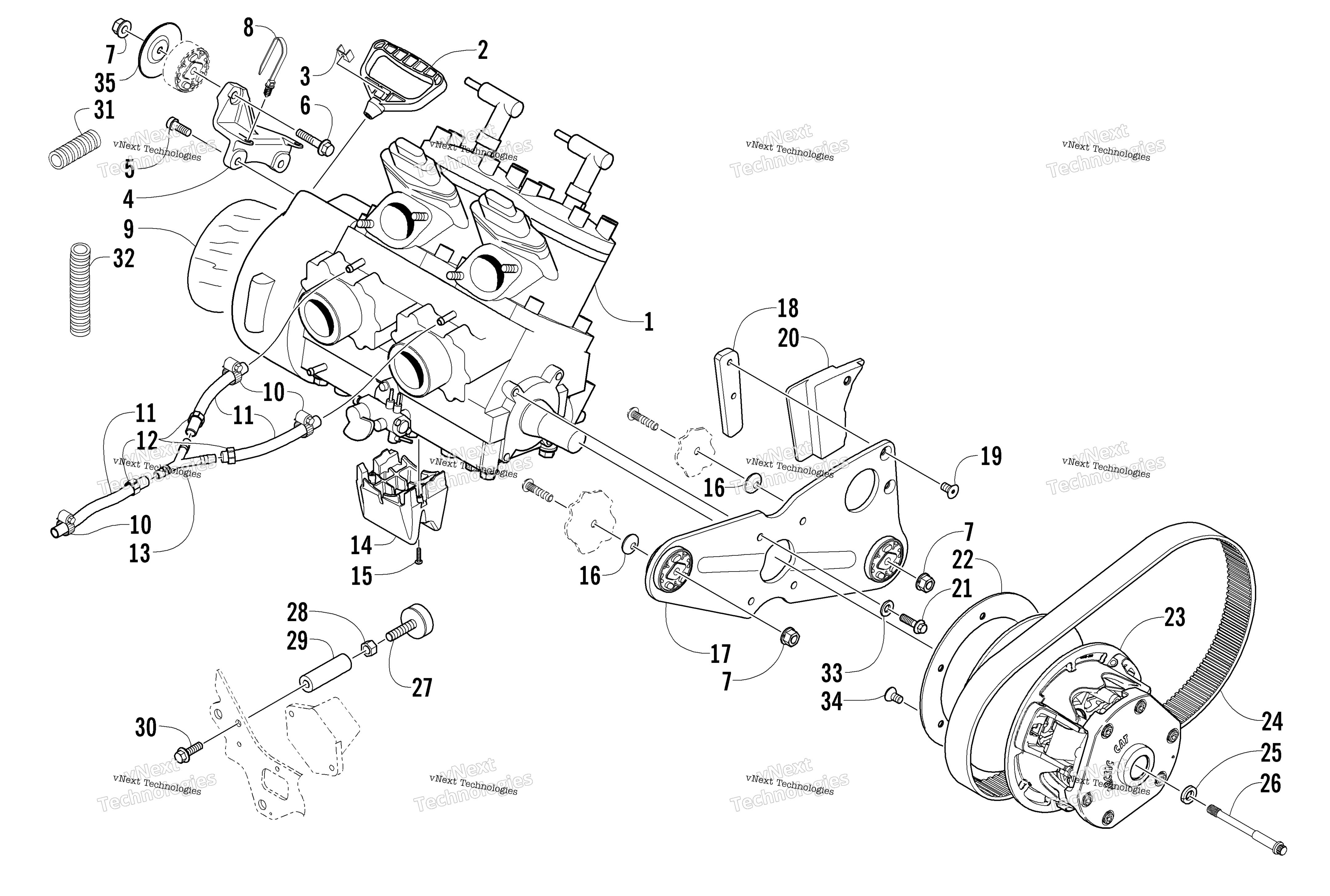 Двигатель And Related Parts