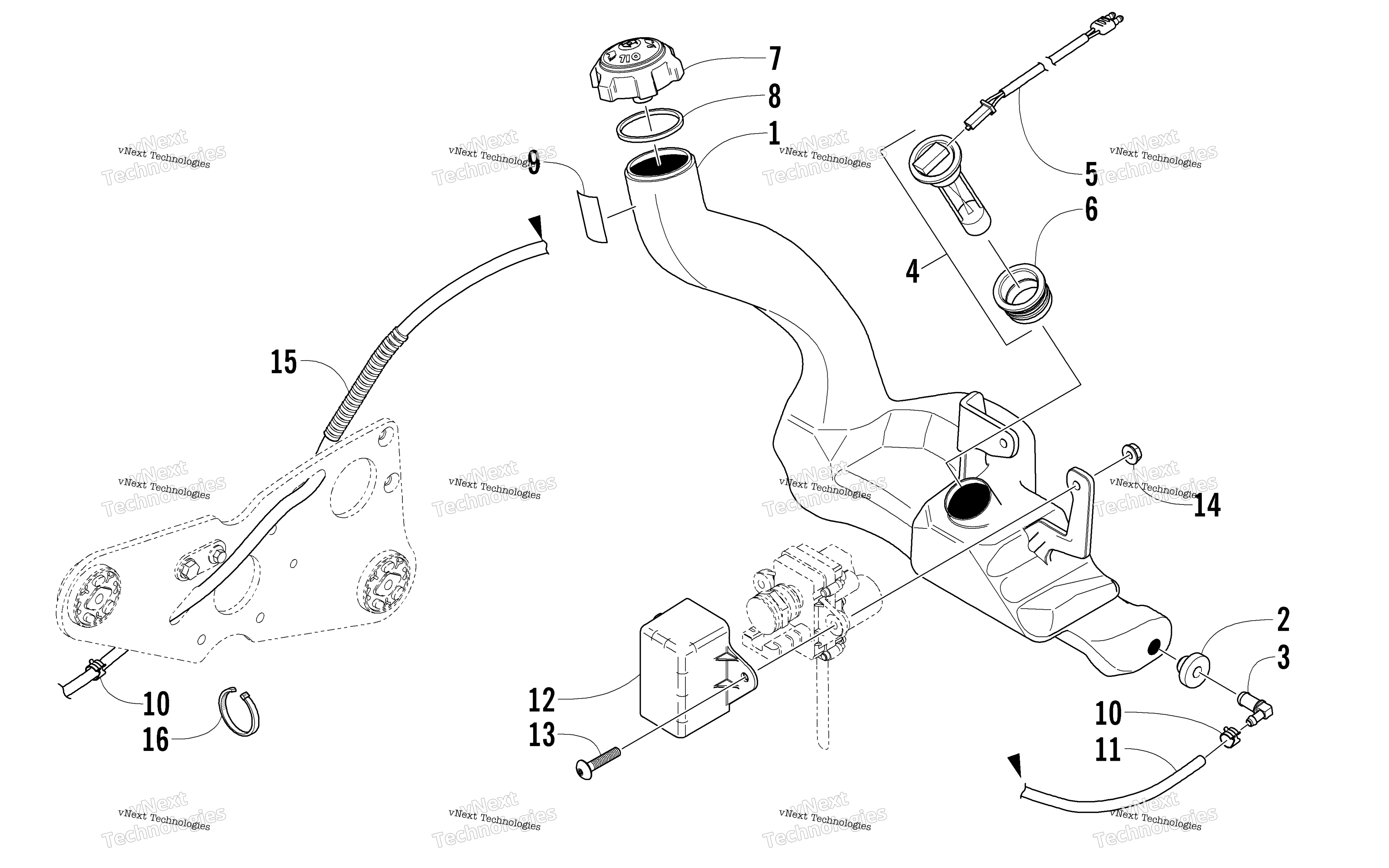 масляный Tank Assembly