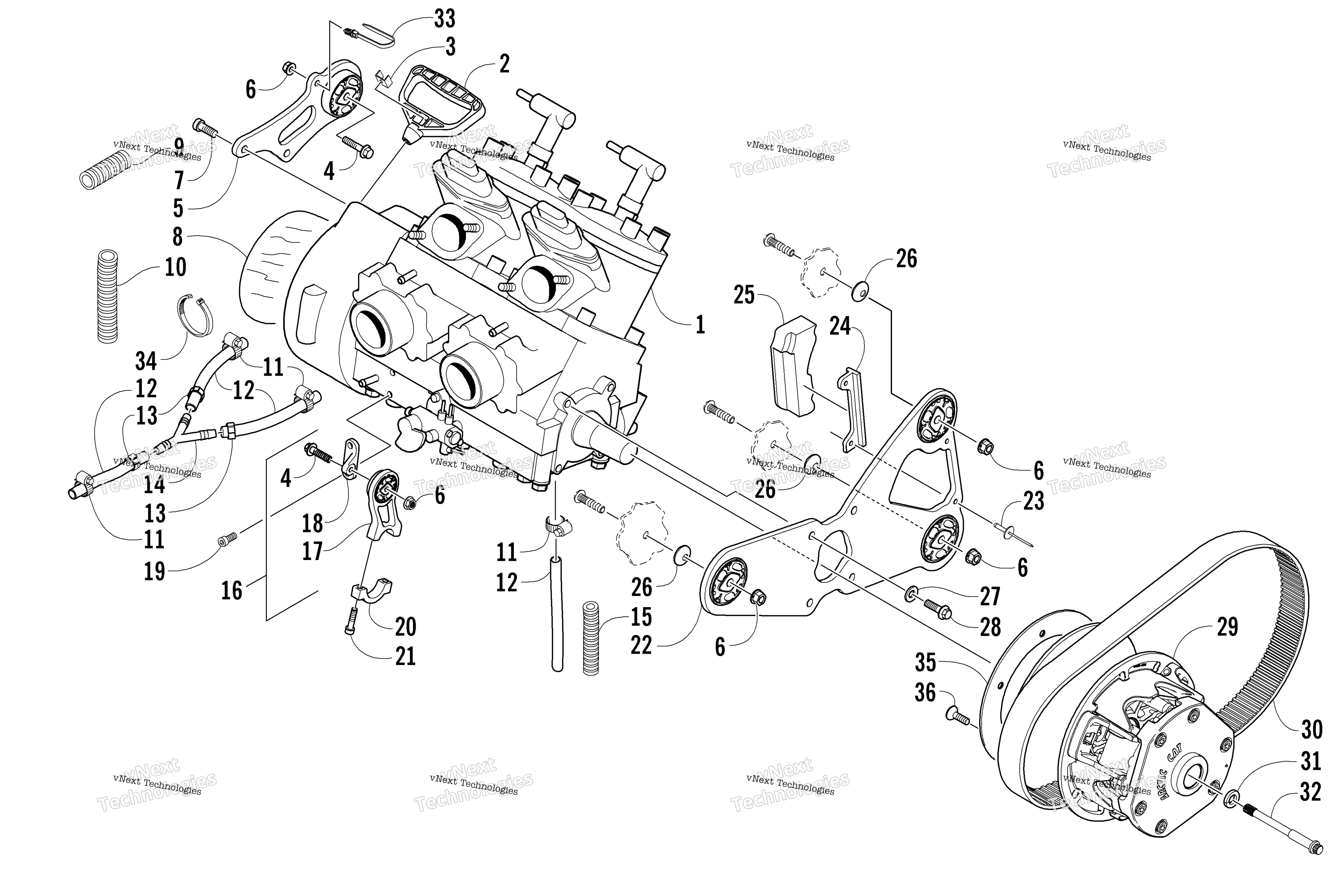 Двигатель And Related Parts