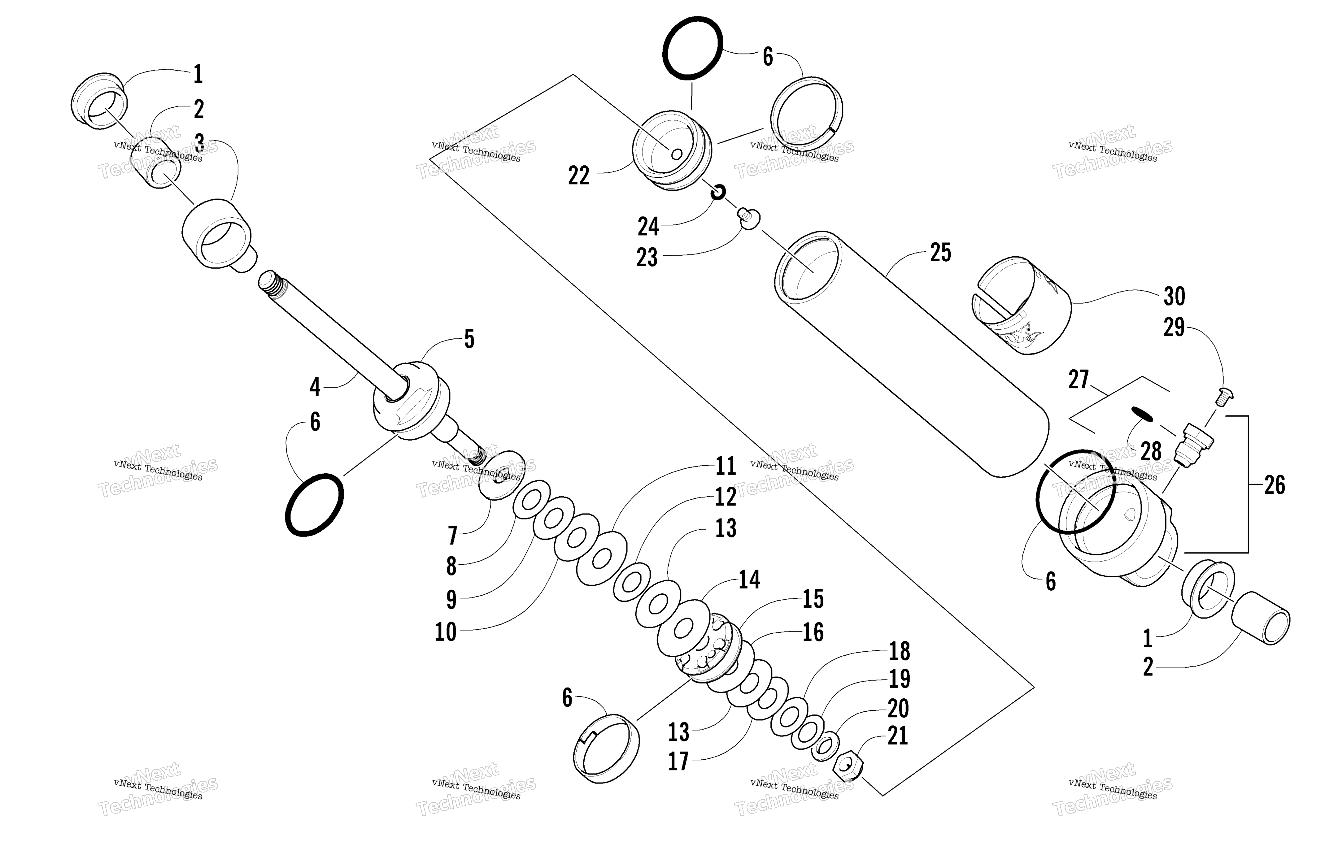 Задняя часть Suspension Rear Arm Shock Absorber