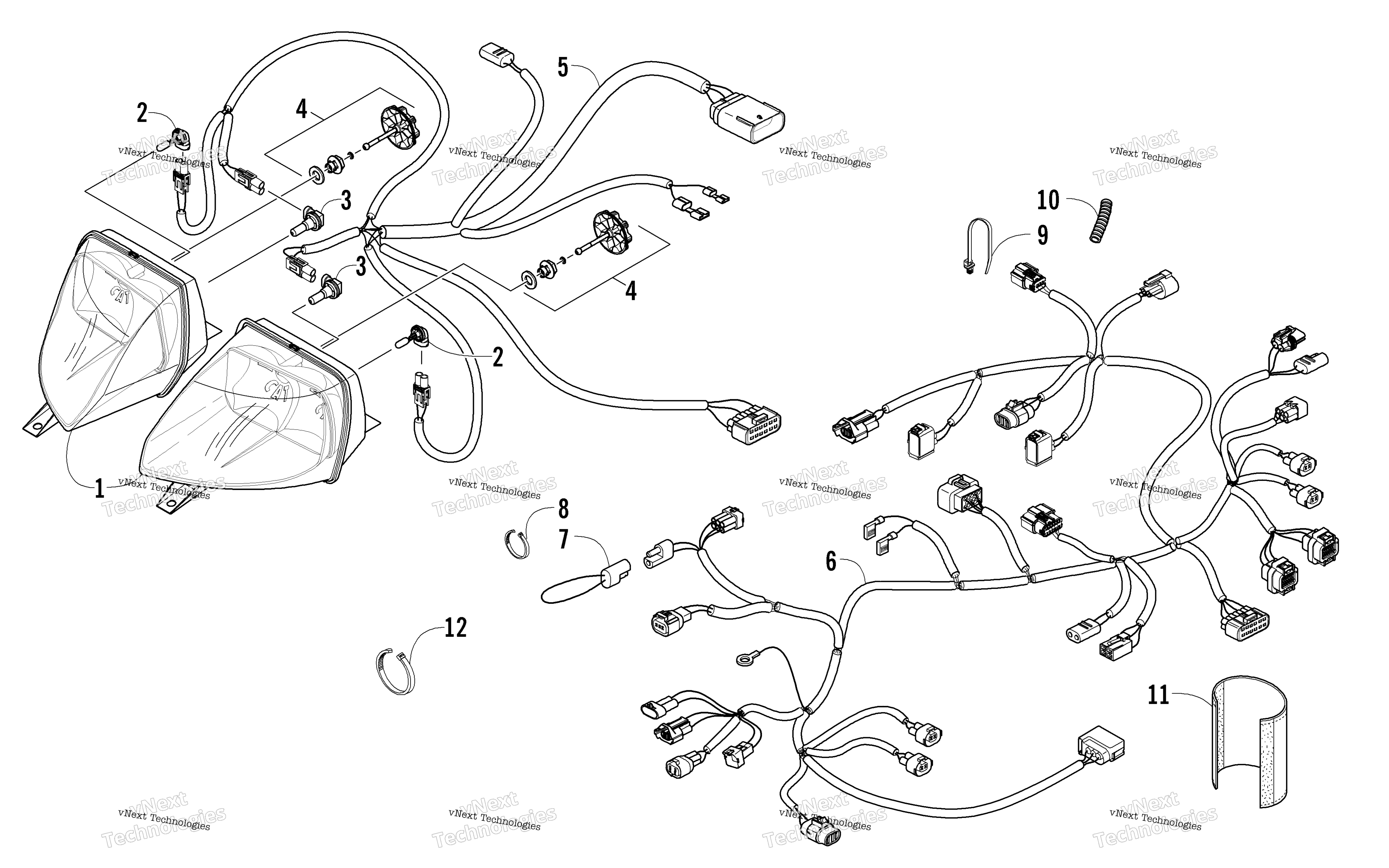 Фара And Wiring Assemblies