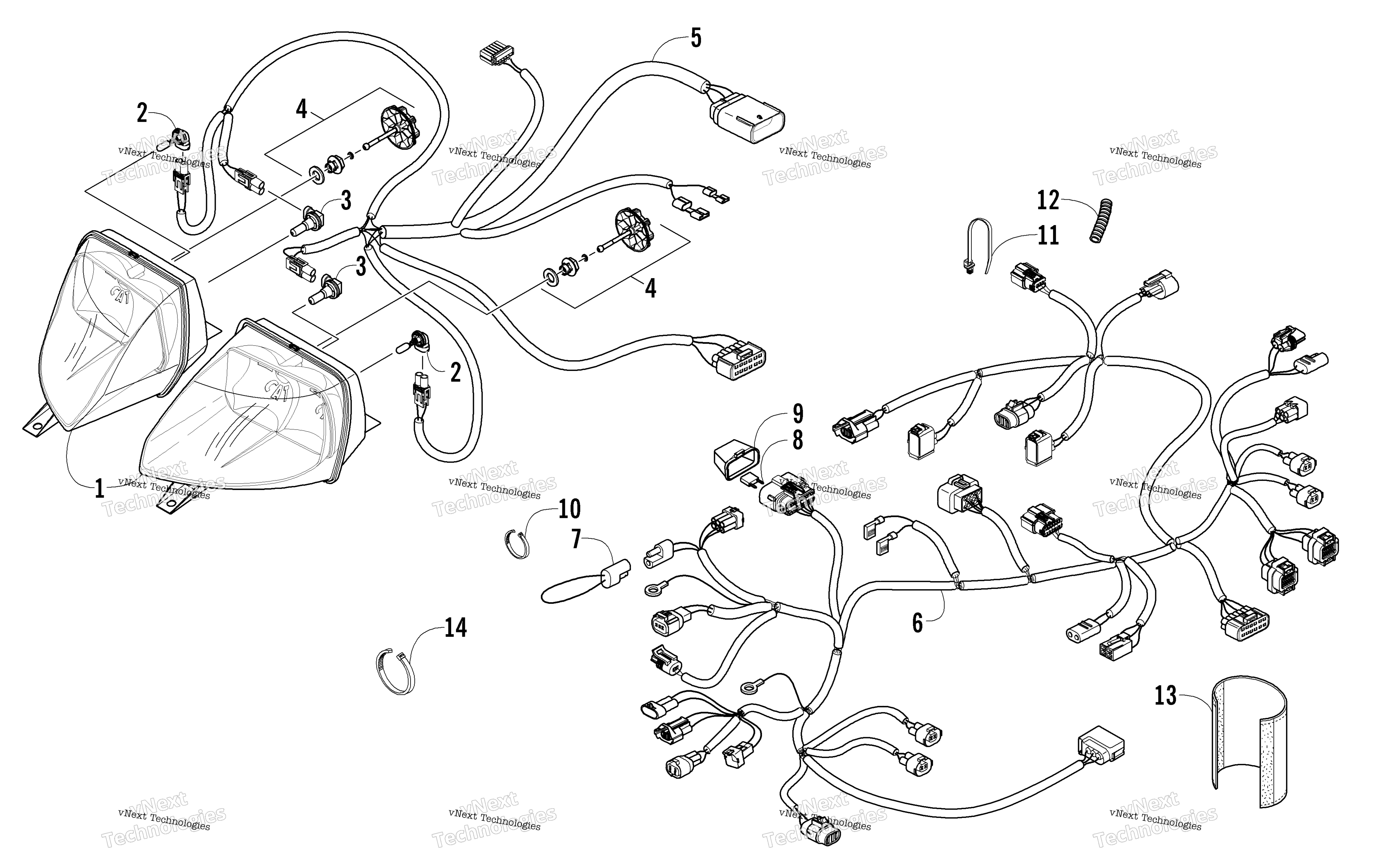 Фара And Wiring Assemblies