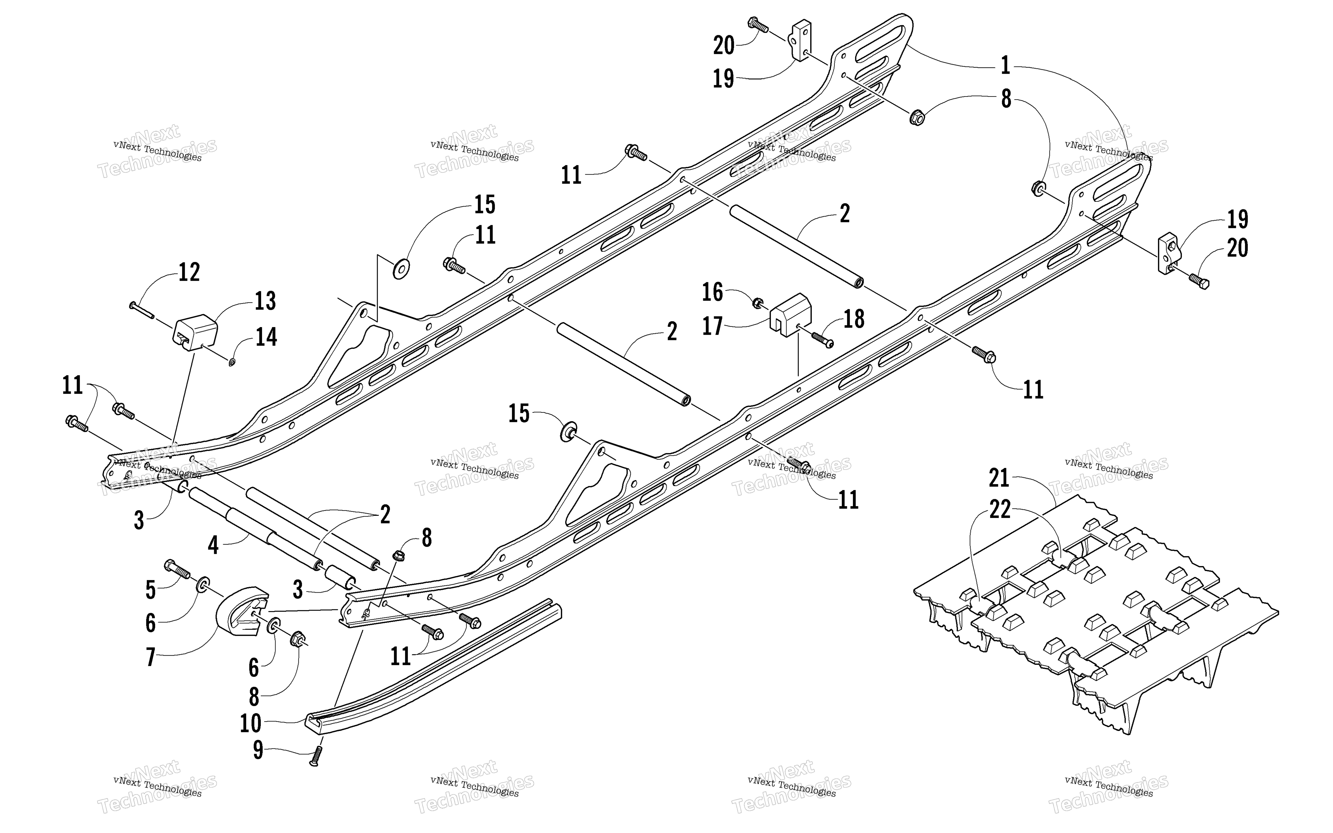Slide Rails и Track узел