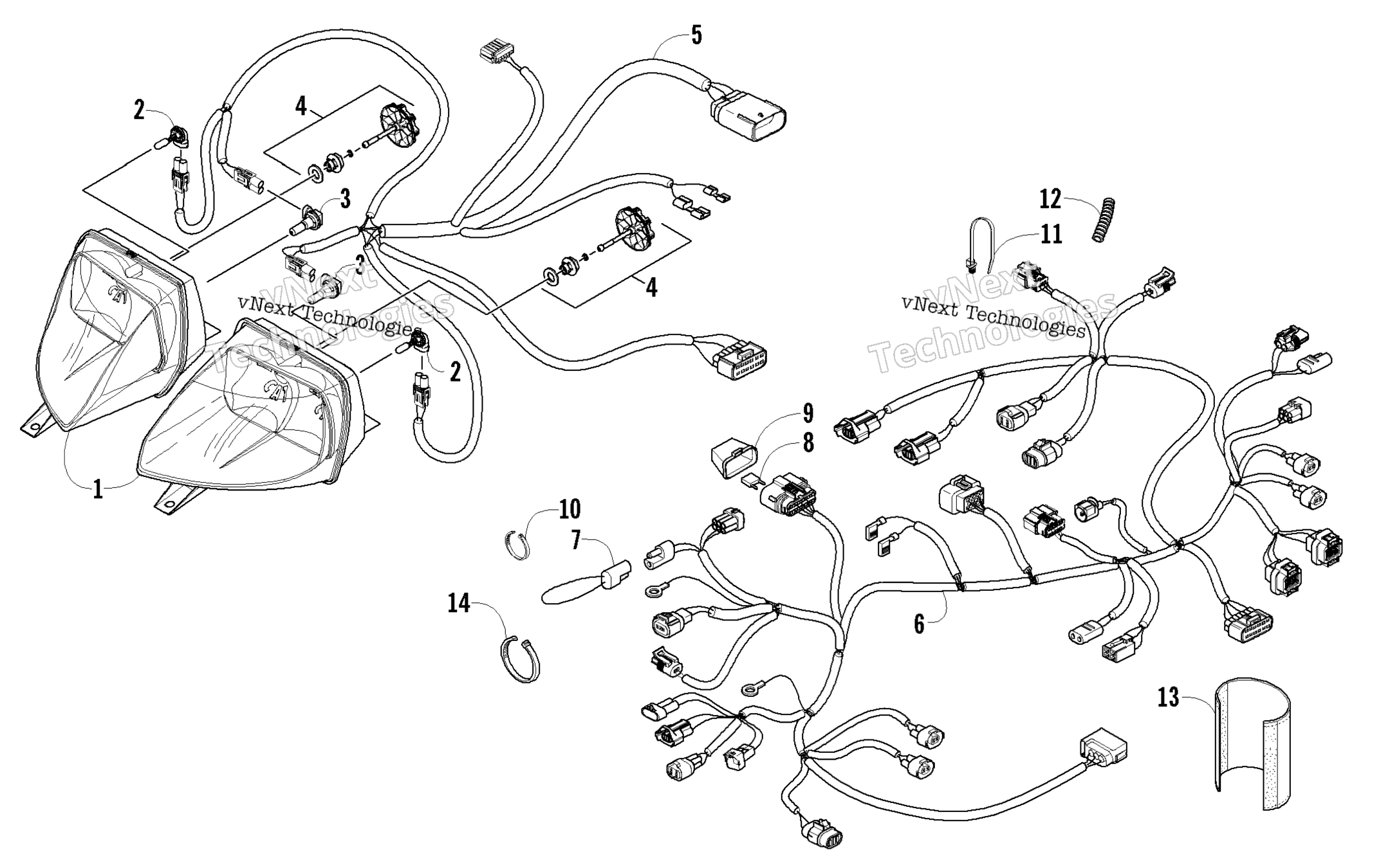Фара And Wiring Assemblies