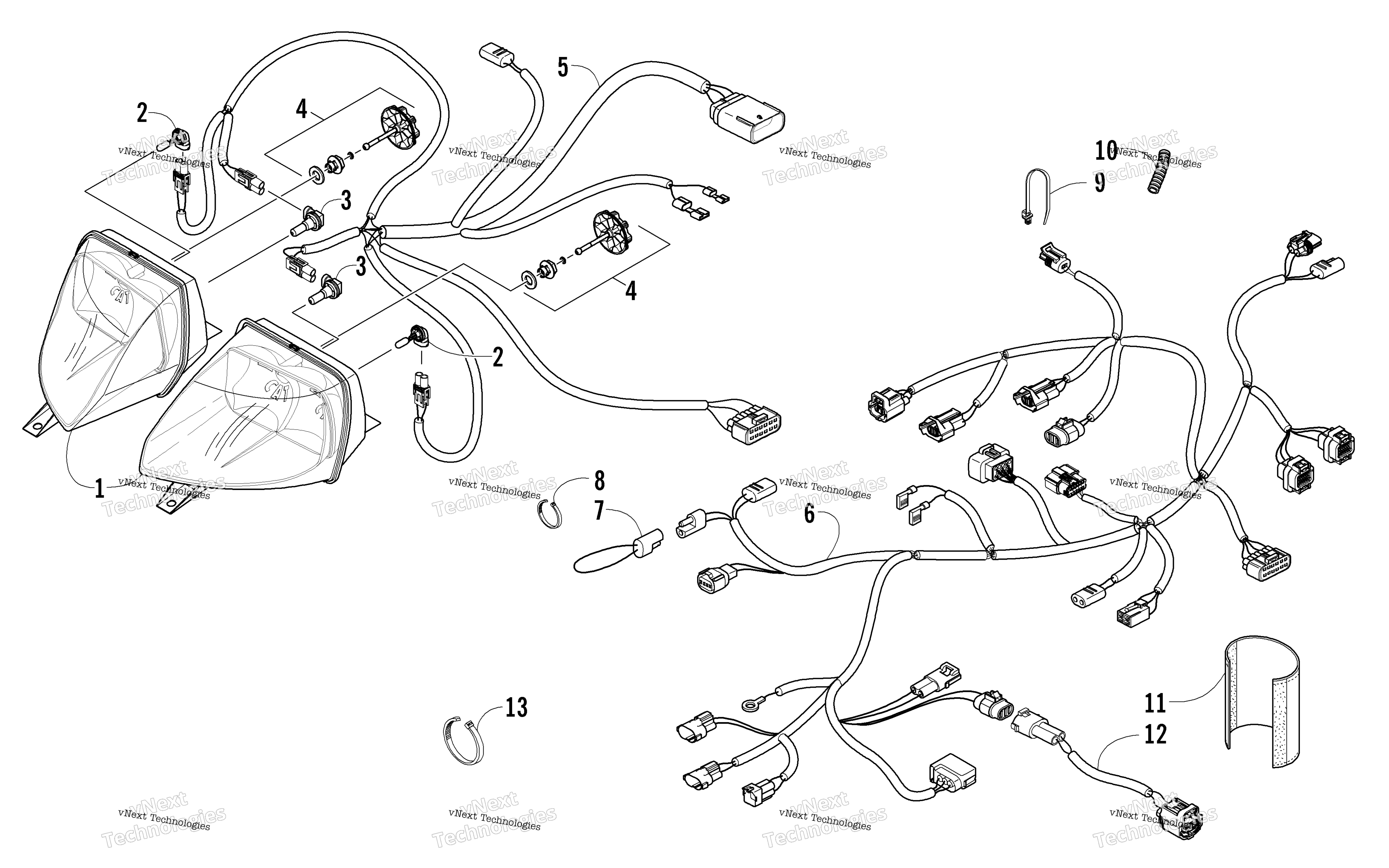 Фара And Wiring Assemblies
